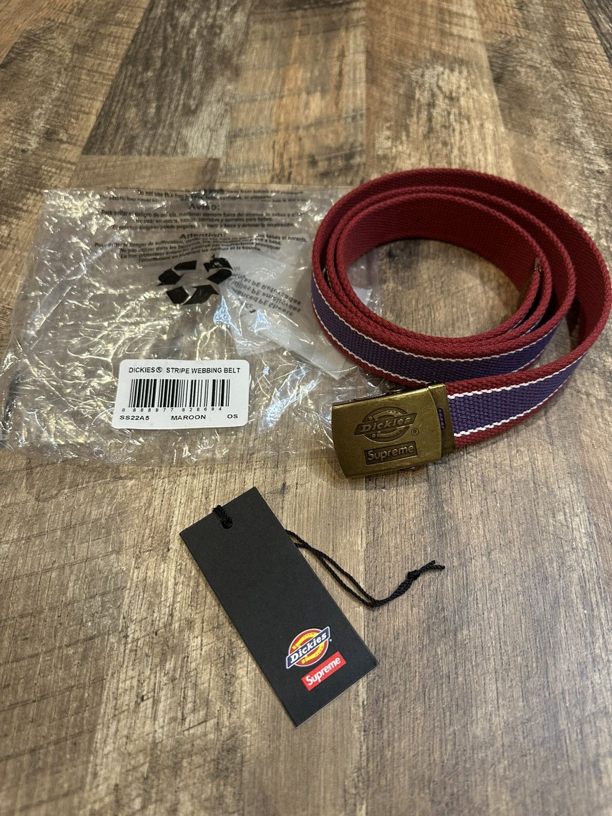 Supreme × Toy Machine Supreme Toy Machine Webbing Belt in Leopard