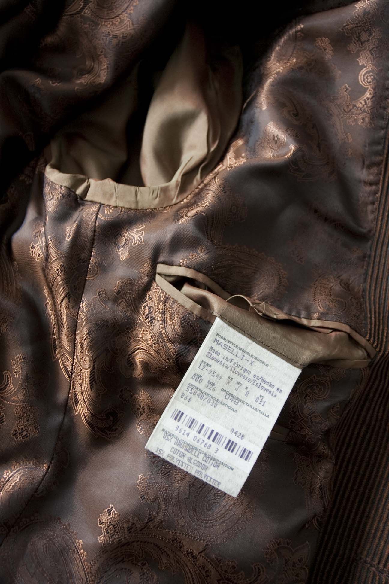 Hugo Boss Hugo Boss Jacket Maselli Corduroy Size 48IT /38US Brown Size 38R - 5 Thumbnail