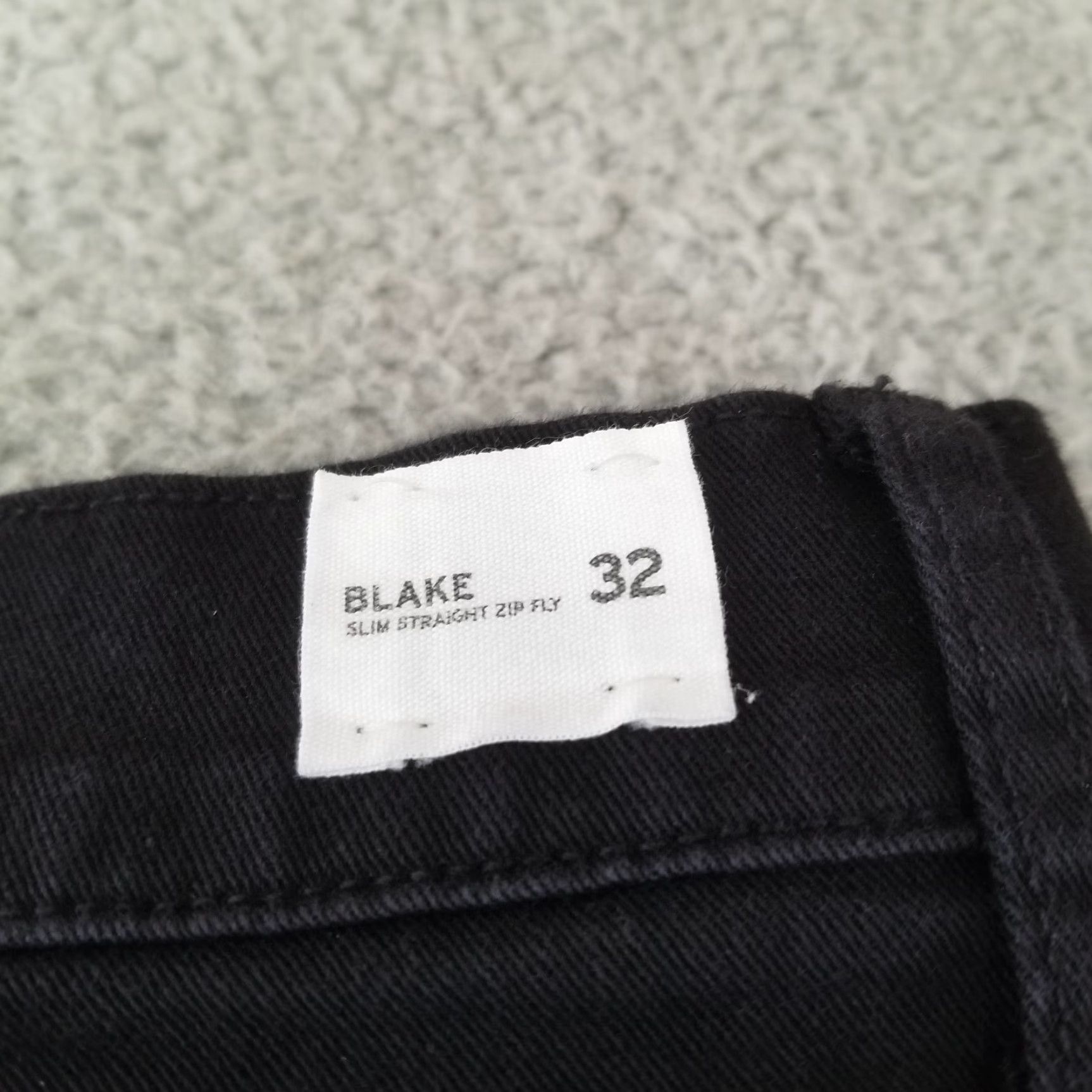 Hudson Hudson Jeans Mens Blake Slim Straight Fit 31x33 Black Cotton Denim Zip Fly 5-Pocket Style Jeans Boots Leisure Wear Mens Size US 31 - 7 Thumbnail