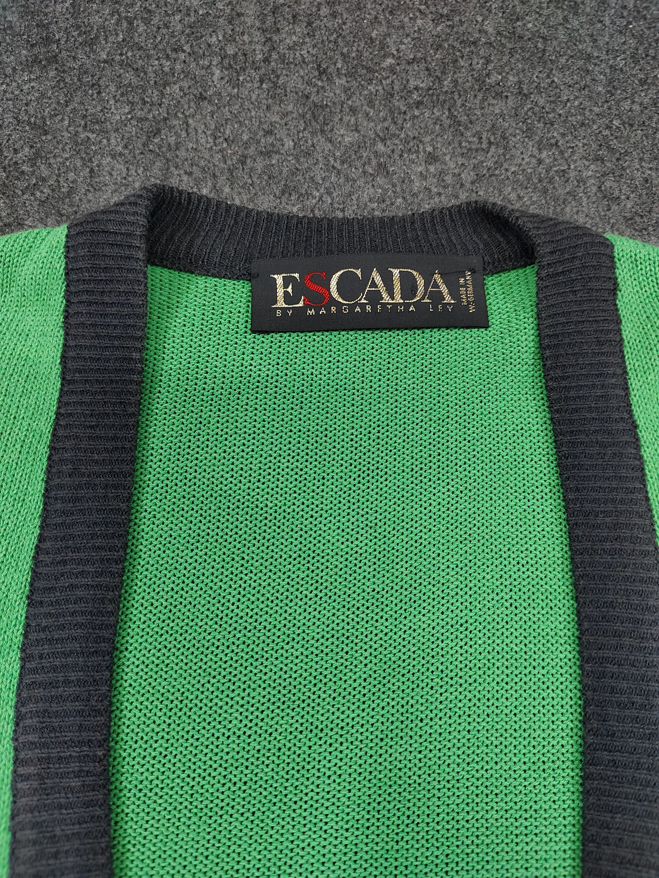 Escada 🔥Vtg 80s Escada by Margaretha Ley Knitter Cardigan Size L / US 10 / IT 46 - 8 Thumbnail