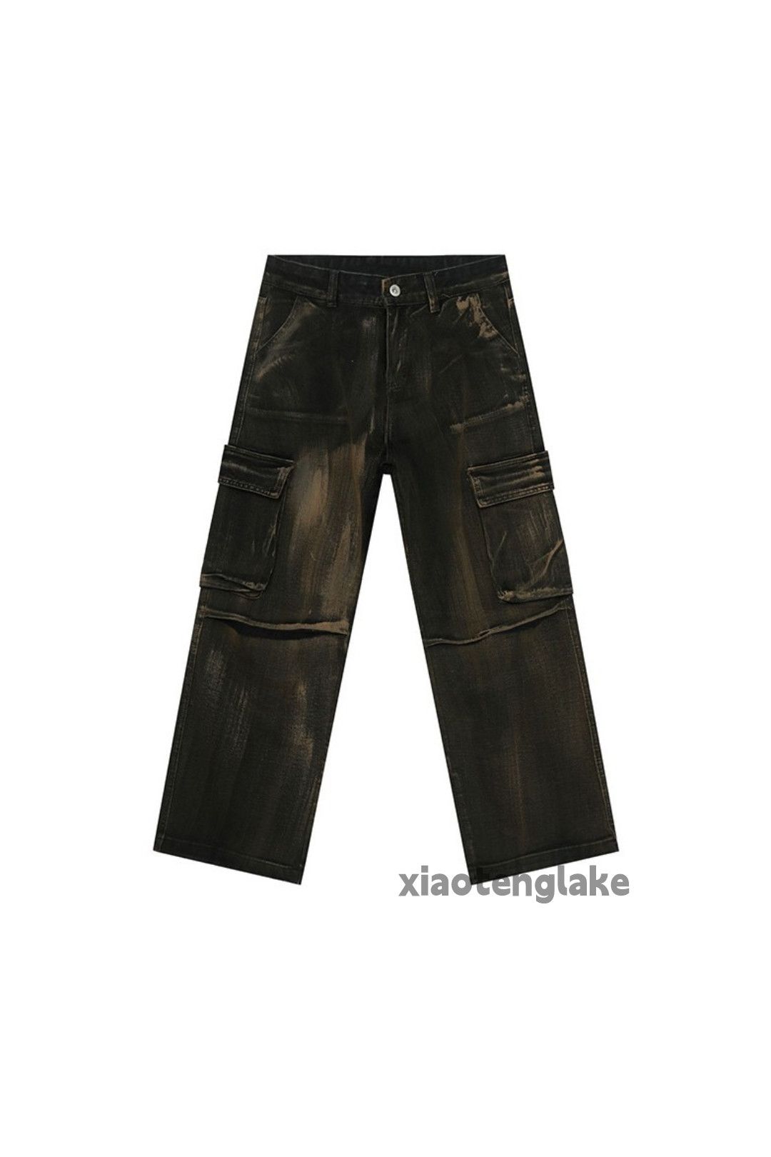 Jean zx vintage distressed faded Stain paint grunge jeans Size US 28 / EU 44 - 3 Thumbnail