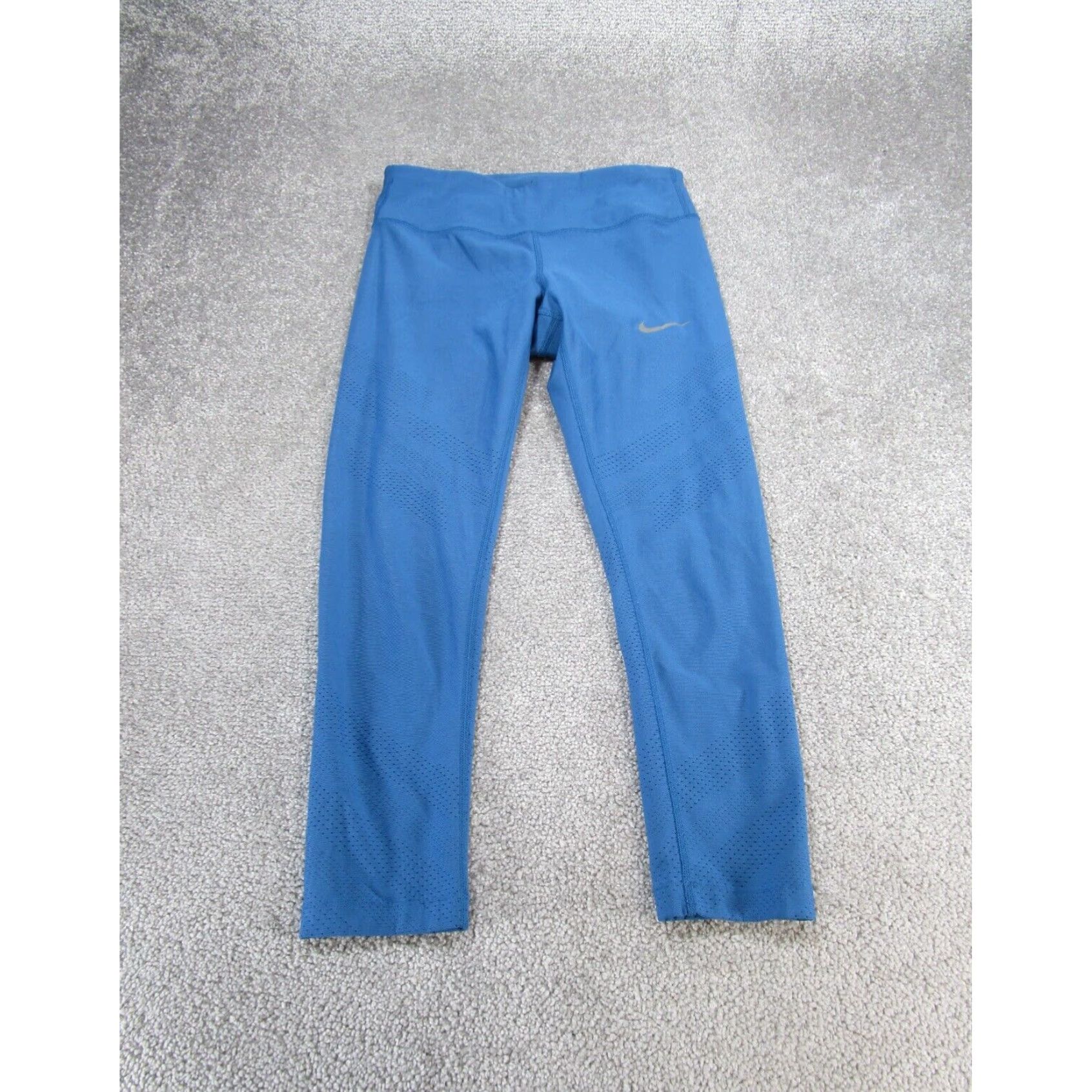 Nike Nike Womens Small Blue Dri Fit Crop Leggings Gym Workout Extra Large XL Size 28" / US 6 / IT 42 - 1 Thumbnail