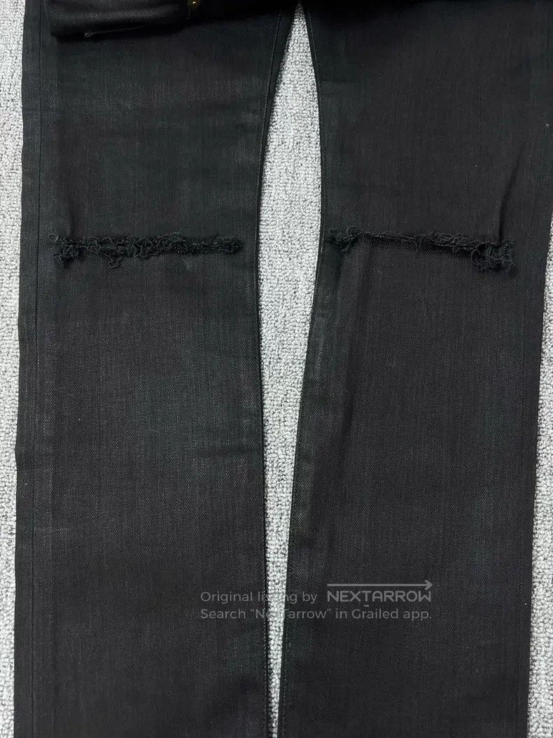 Saint Laurent Paris Saint Laurent Paris Black distressed denim jeans Size US 28 / EU 44 - 4 Thumbnail