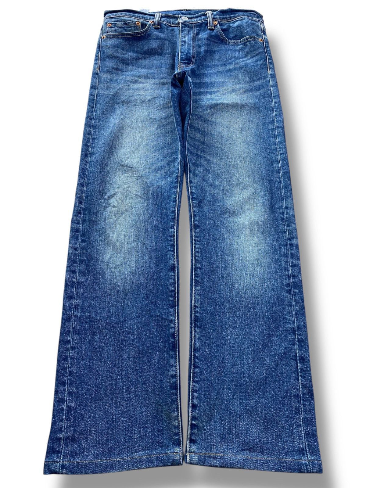 Levi's Levi’s Faded Blue Wash Whiskered Style Skinny Jeans Size US 32 / EU 48 - 1 Thumbnail