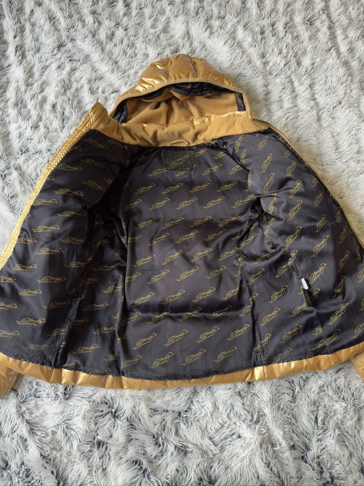 Ed Hardy Ed Hardy “Dedicated To The One I Love” Puffer Size M / US 6-8 / IT 42-44 - 14 Thumbnail