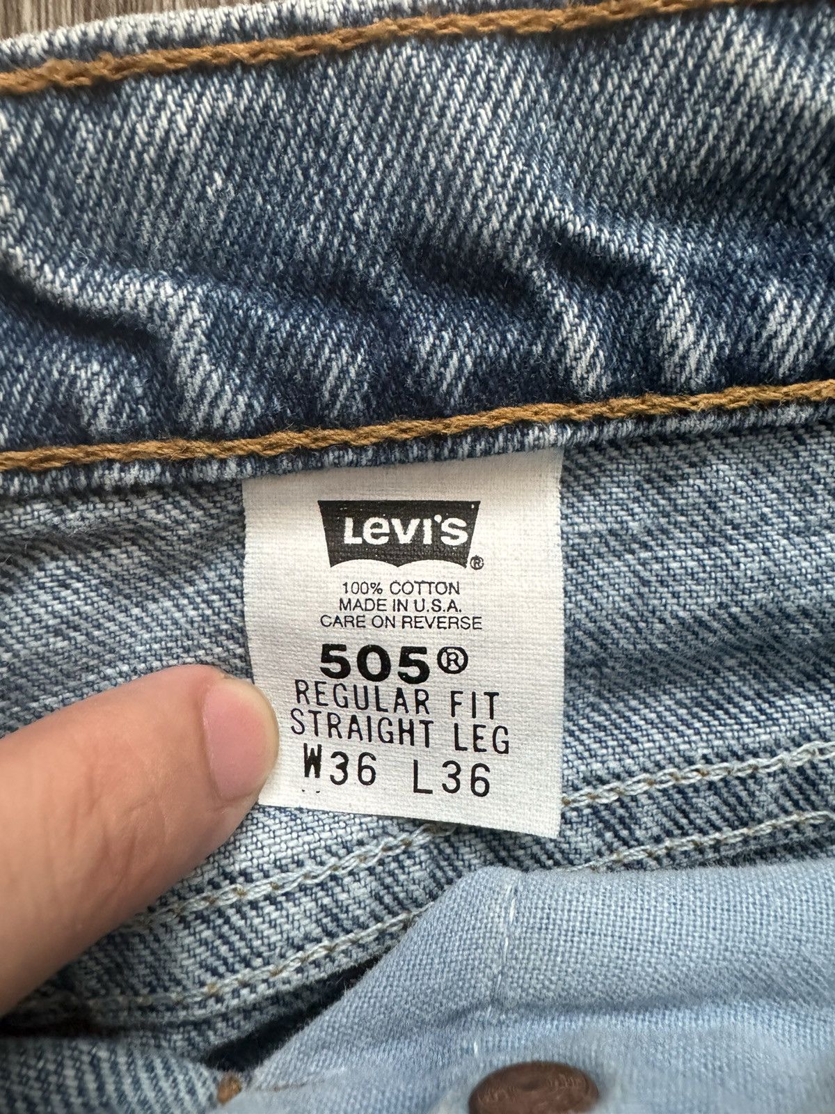 Levi's × Unsound Rags 90s 505 Made in USA Size US 36 / EU 52 - 4 Thumbnail