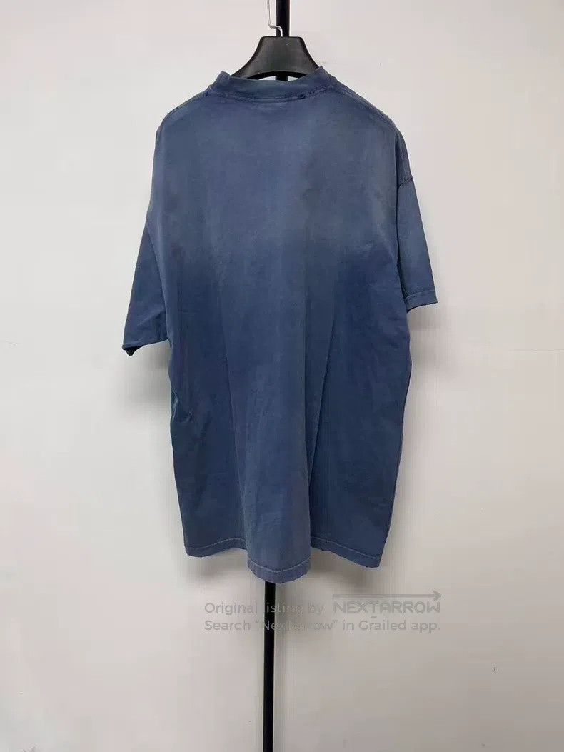 Balenciaga Balenciaga Letter Printed Distressed Crewneck Short Sleeve Size US M / EU 48-50 / 2 - 2 Thumbnail