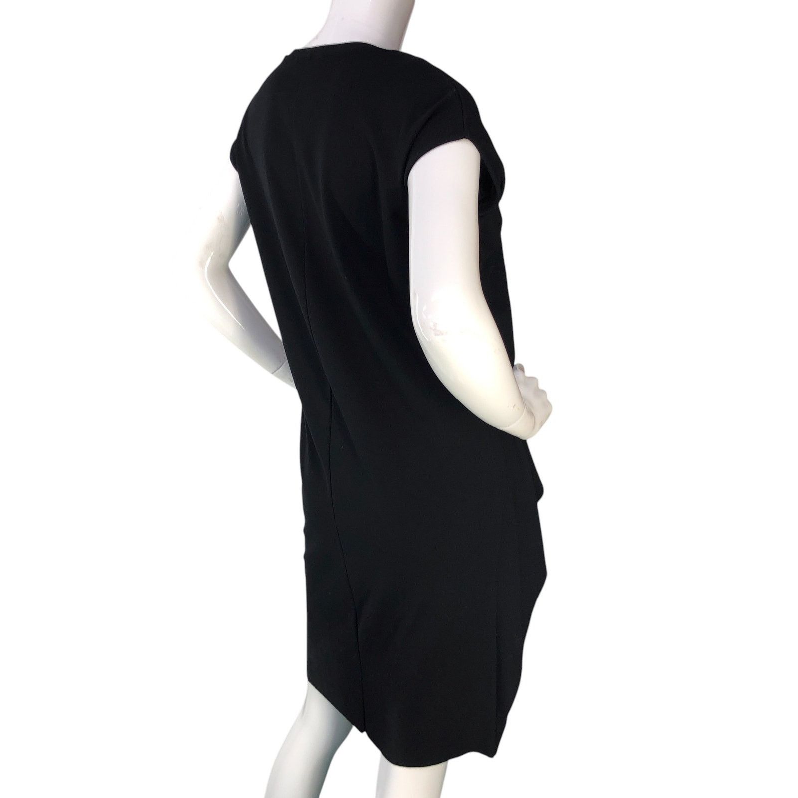 Cos COS Size XS Dress T Shirt Layered Side Ruffle Stretch Black Size XS / US 0-2 / IT 36-38 - 8 Thumbnail