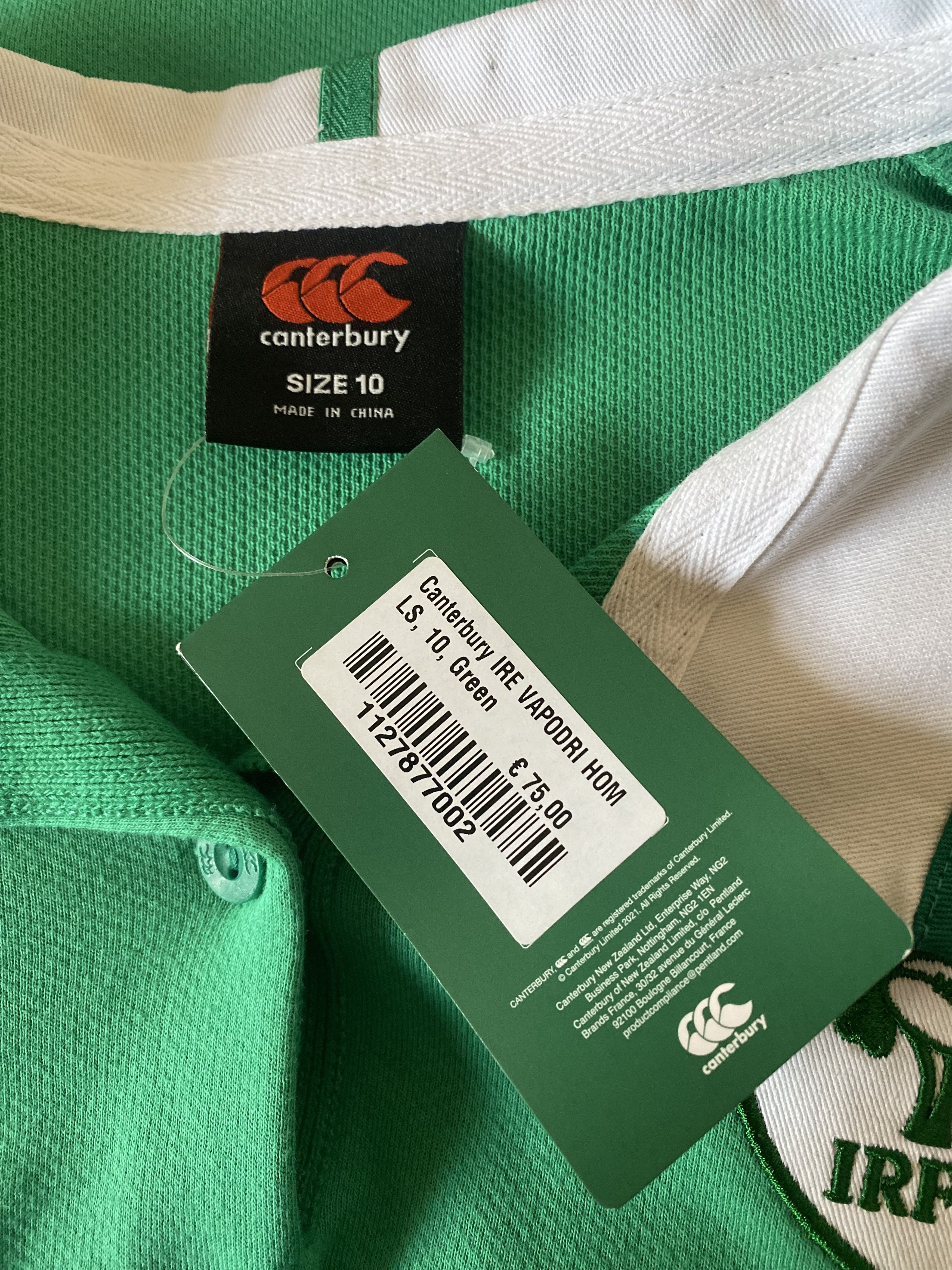 Canterbury of New Zealand NEW - Rugby IRELAND - Canterbury - Long Sleeve - S - UNIQUE Size US S / EU 44-46 / 1 - 6 Thumbnail