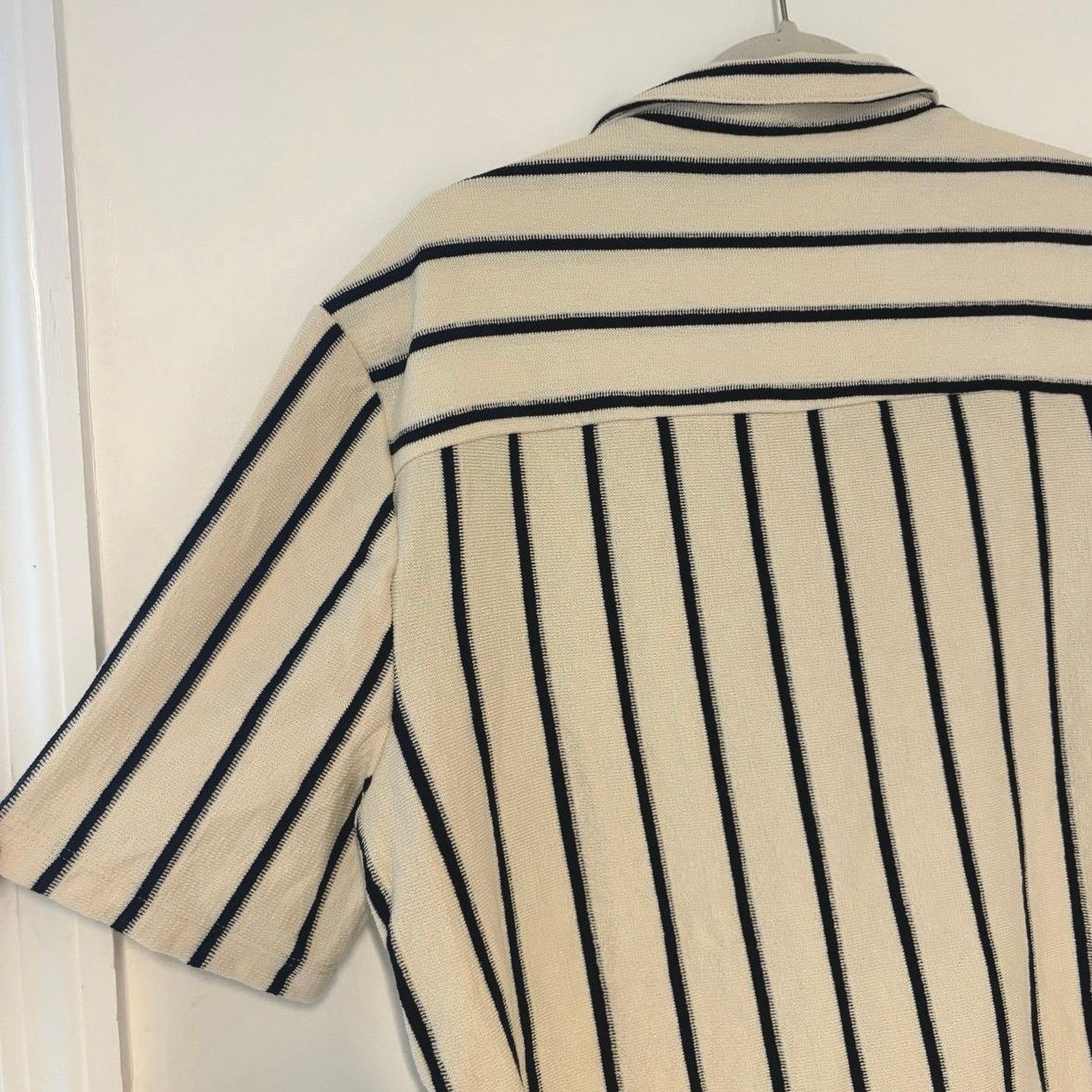 Madewell NWT Madewell Textured Knit Camp-Collar Shirt Ivory Size S Size US S / EU 44-46 / 1 - 8 Thumbnail