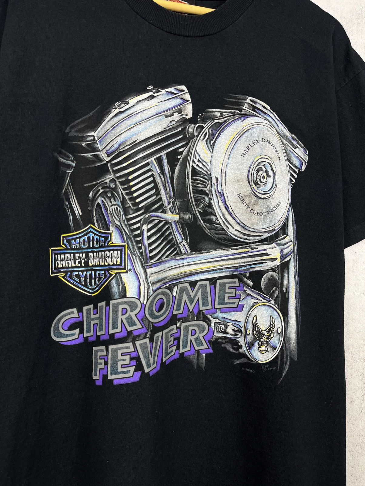 Harley Davidson Vintage Harley Davidson Chrome Fever 1996 T-Shirt USA Retro Size US M / EU 48-50 / 2 - 3 Thumbnail