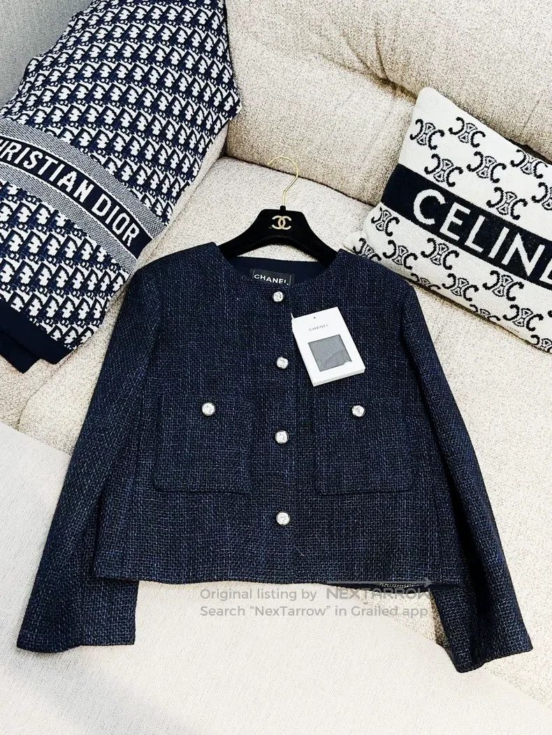 Chanel Chanel 21B autumn and winter preview dark blue diamond but Size XS / US 0-2 / IT 36-38 - 4 Thumbnail