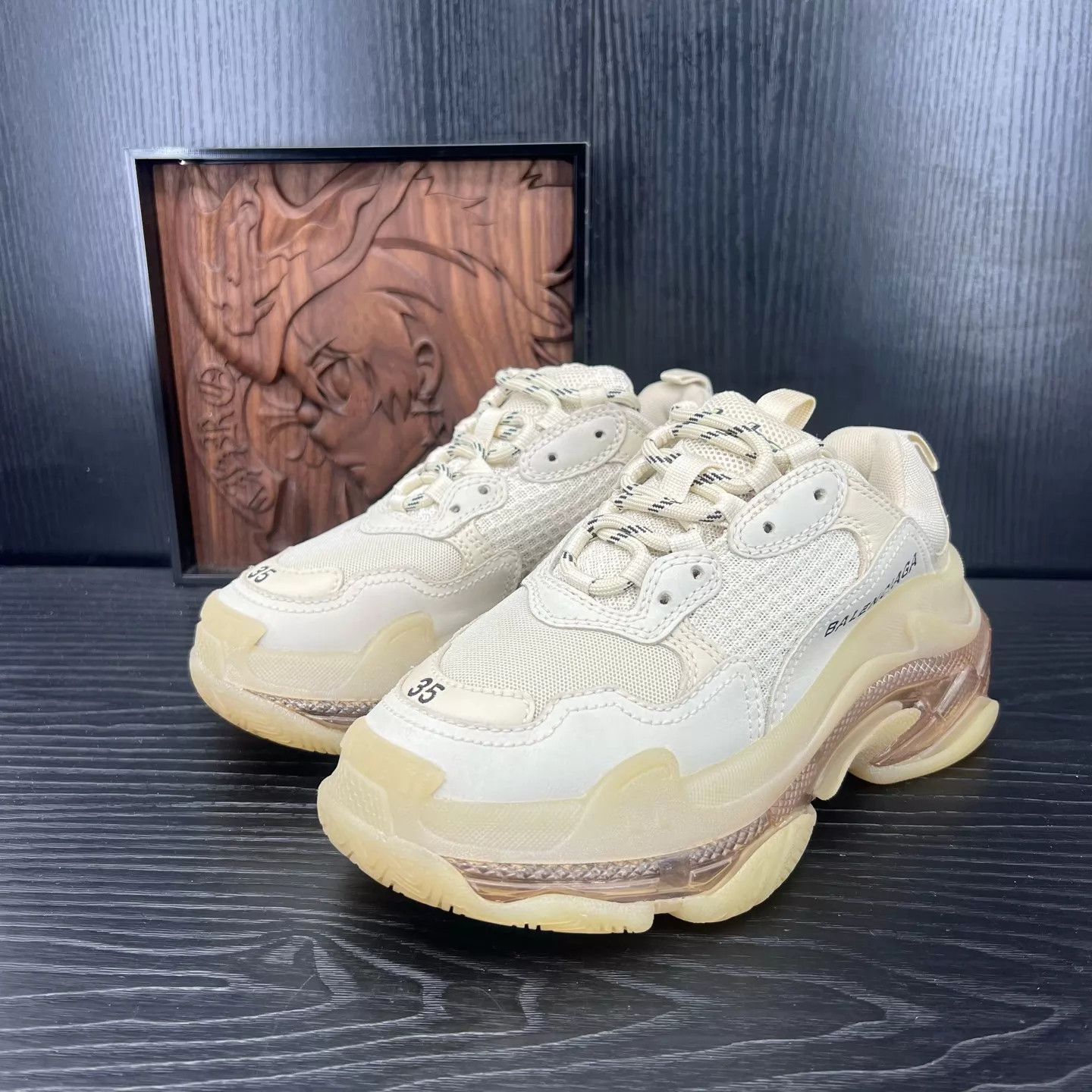 Balenciaga Balenciaga Triples Beige 35 Like New Size US 5 / IT 35 - 1 Thumbnail