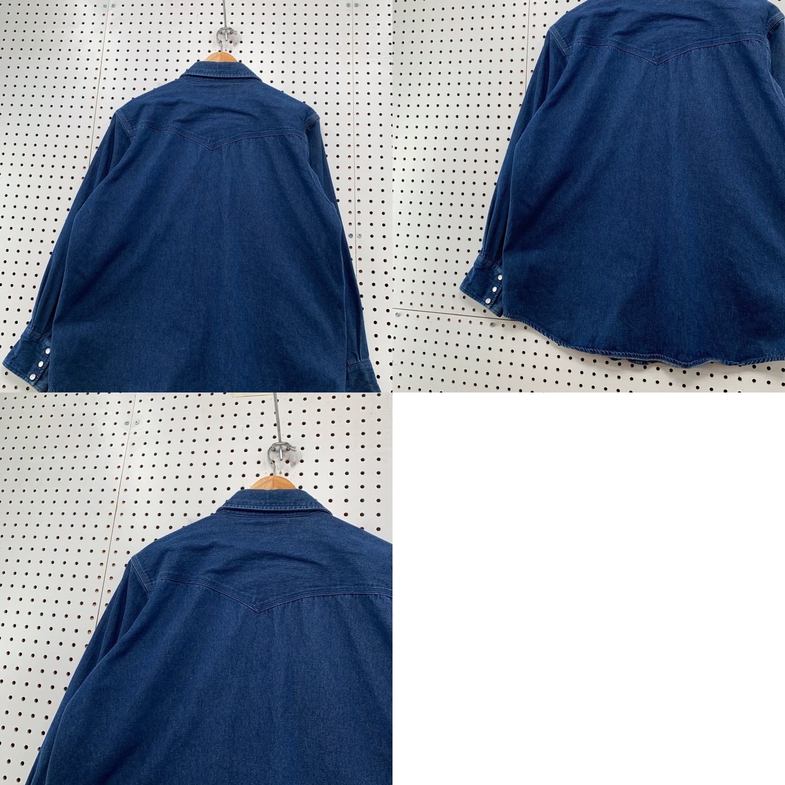 Carhartt Carhartt Denim Snap Shirt Mens L Blue Long Sleeve Cotton Workwear Size US L / EU 52-54 / 3 - 9 Thumbnail