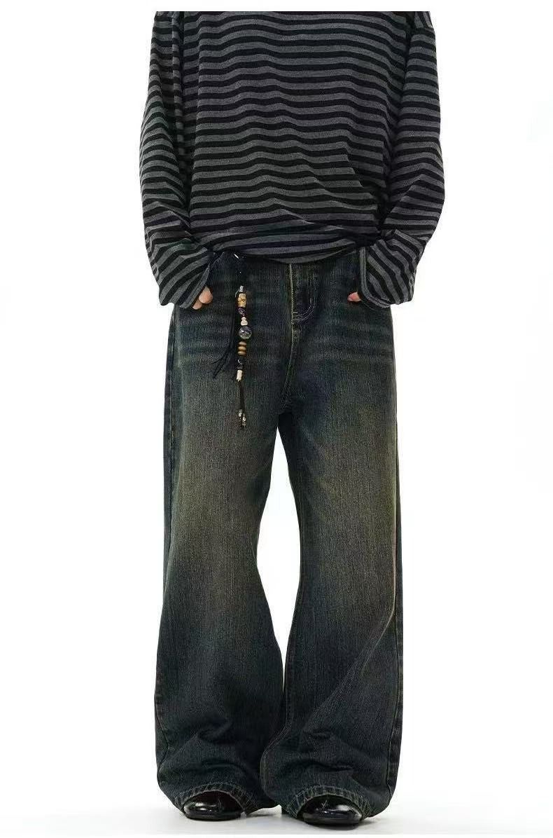 Vintage American retro vintage straight loose wide-leg jeans Size US 32 / EU 48 - 1 Thumbnail