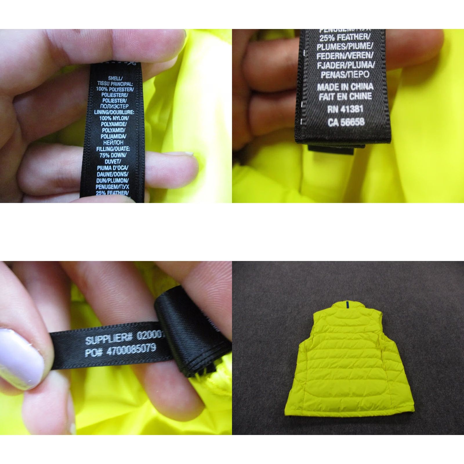 RLX Ralph Lauren RLX Ralph Lauren Jacket Mens M Yellow Vest Down Puffer Performance Active Size US M / EU 48-50 / 2 - 8 Thumbnail