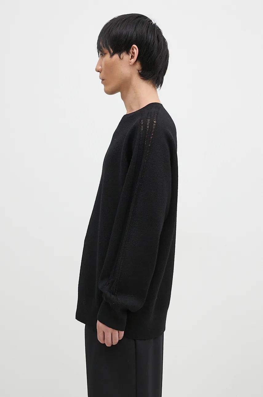 Y-3 o1s22i1n0125 Wool Crewneck Sweater in Black Size US L / EU 52-54 / 3 - 2 Thumbnail