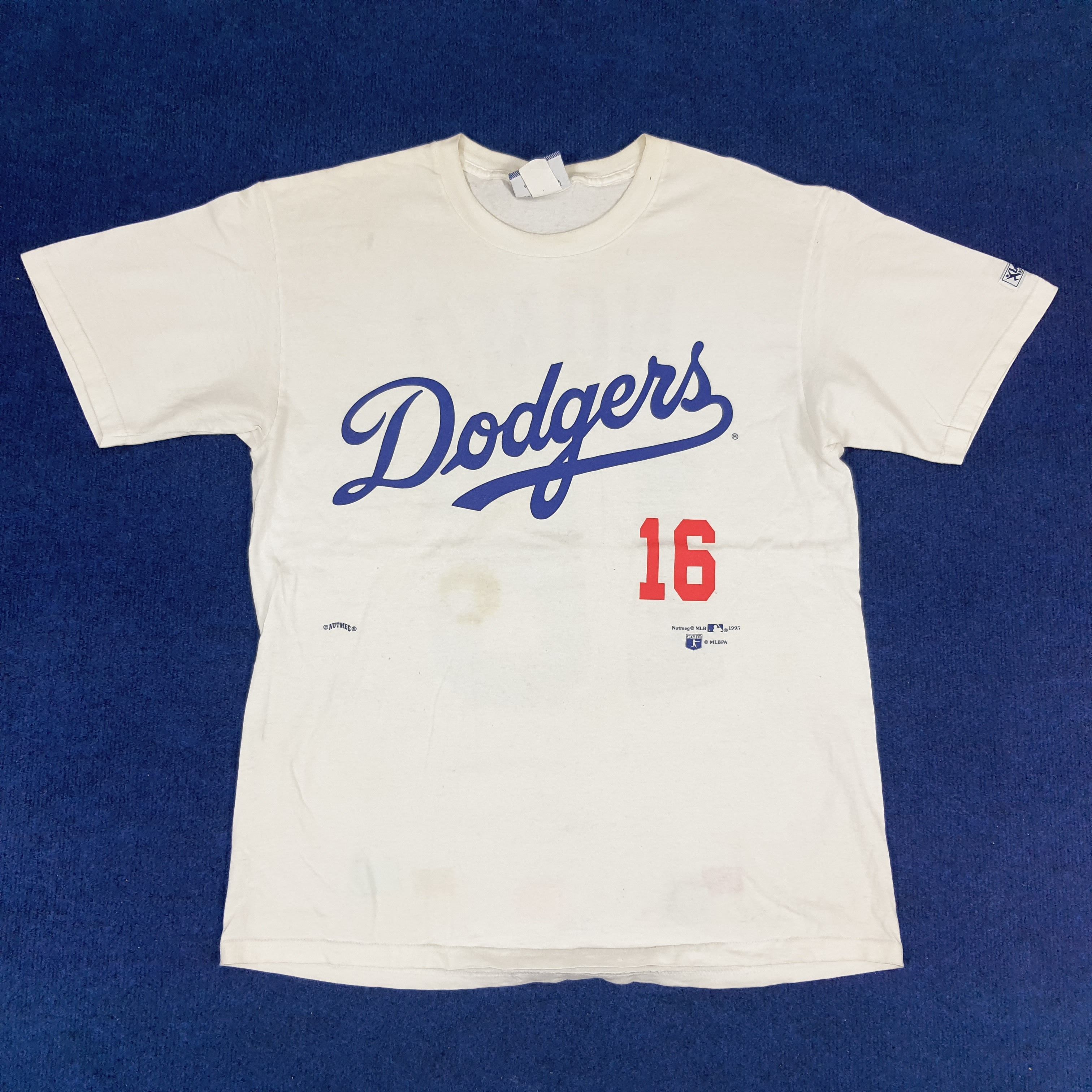 Lee × MLB × Vintage Vintage Lee MLB Dodgers Nomo 16 T-shirt Size US L / EU 52-54 / 3 - 1 Thumbnail