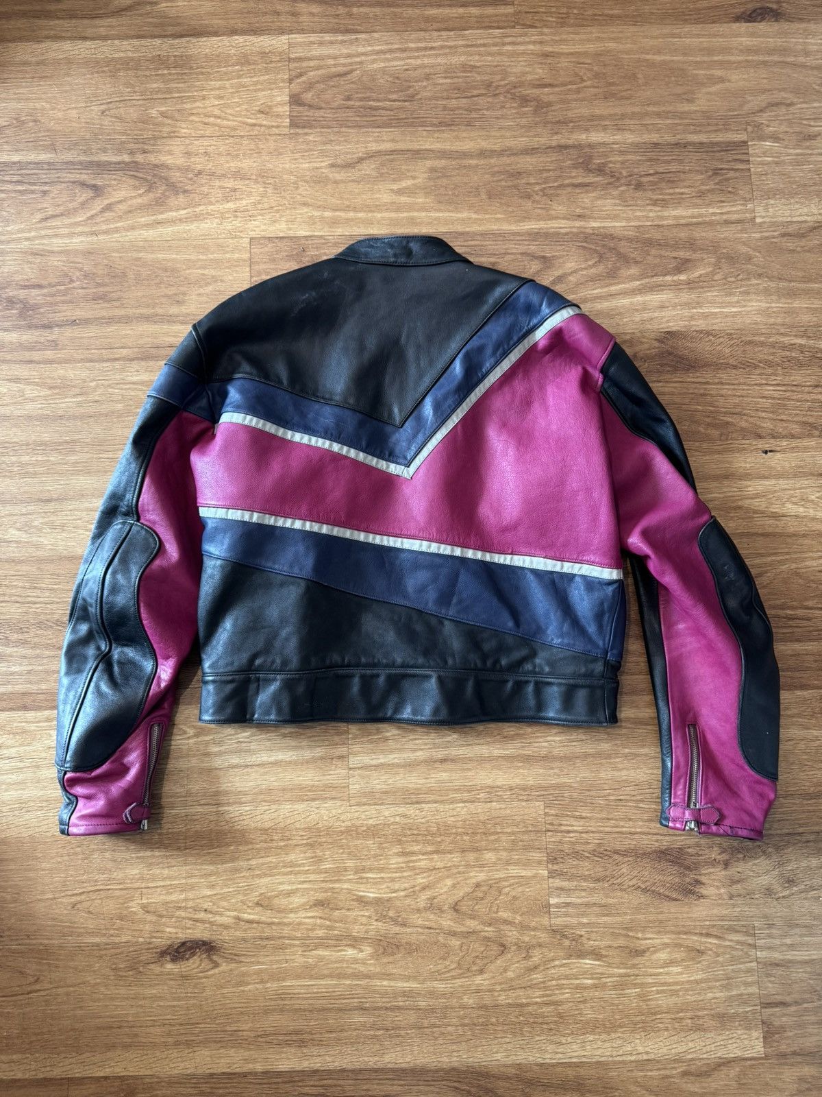 Genuine Leather Vanucci Moto Leather Jacket Size US L / EU 52-54 / 3 - 2 Thumbnail