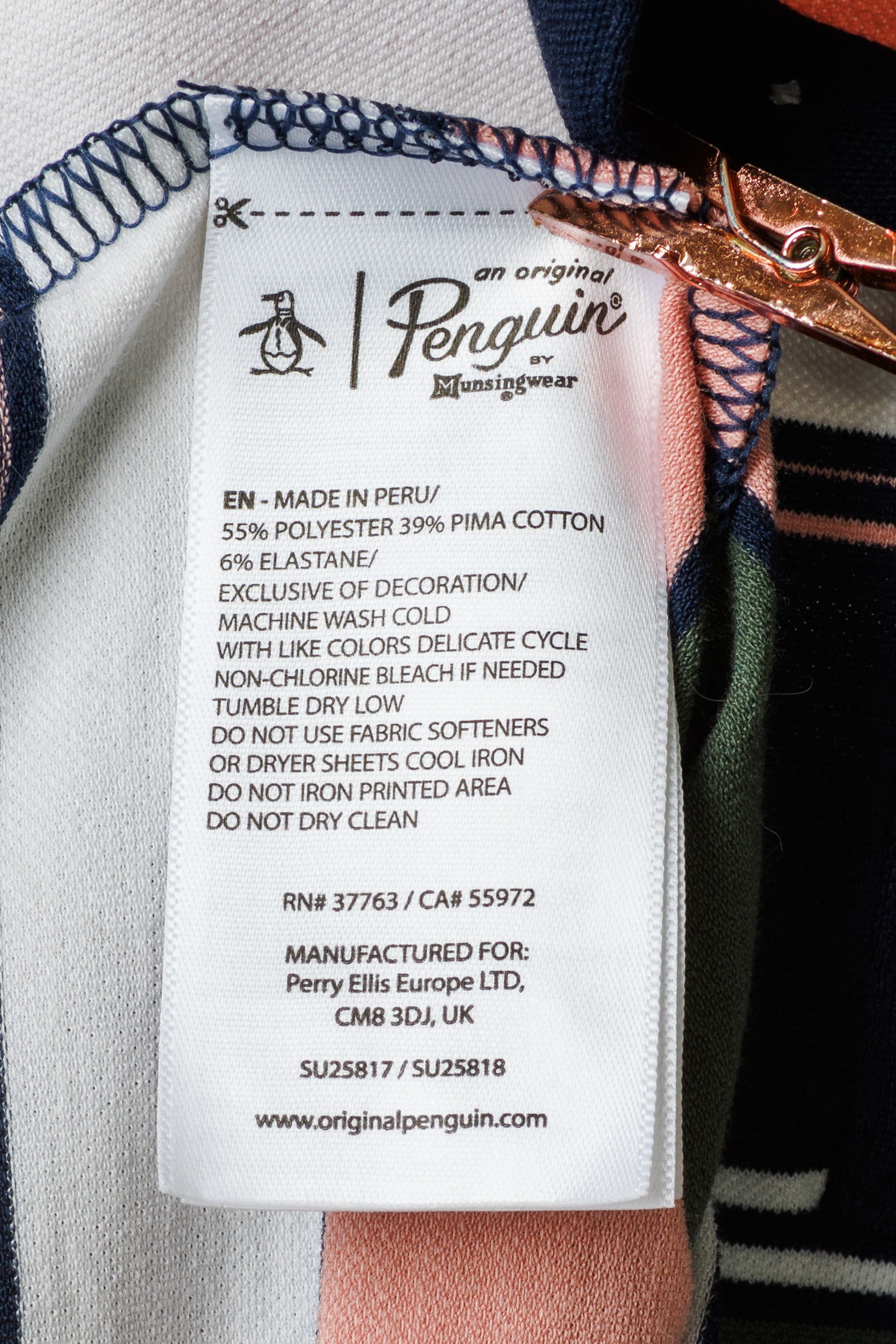 Original Penguin Original Penguin by Munsingwear Striped Polo Shirt XL Size US XL / EU 56 / 4 - 5 Thumbnail