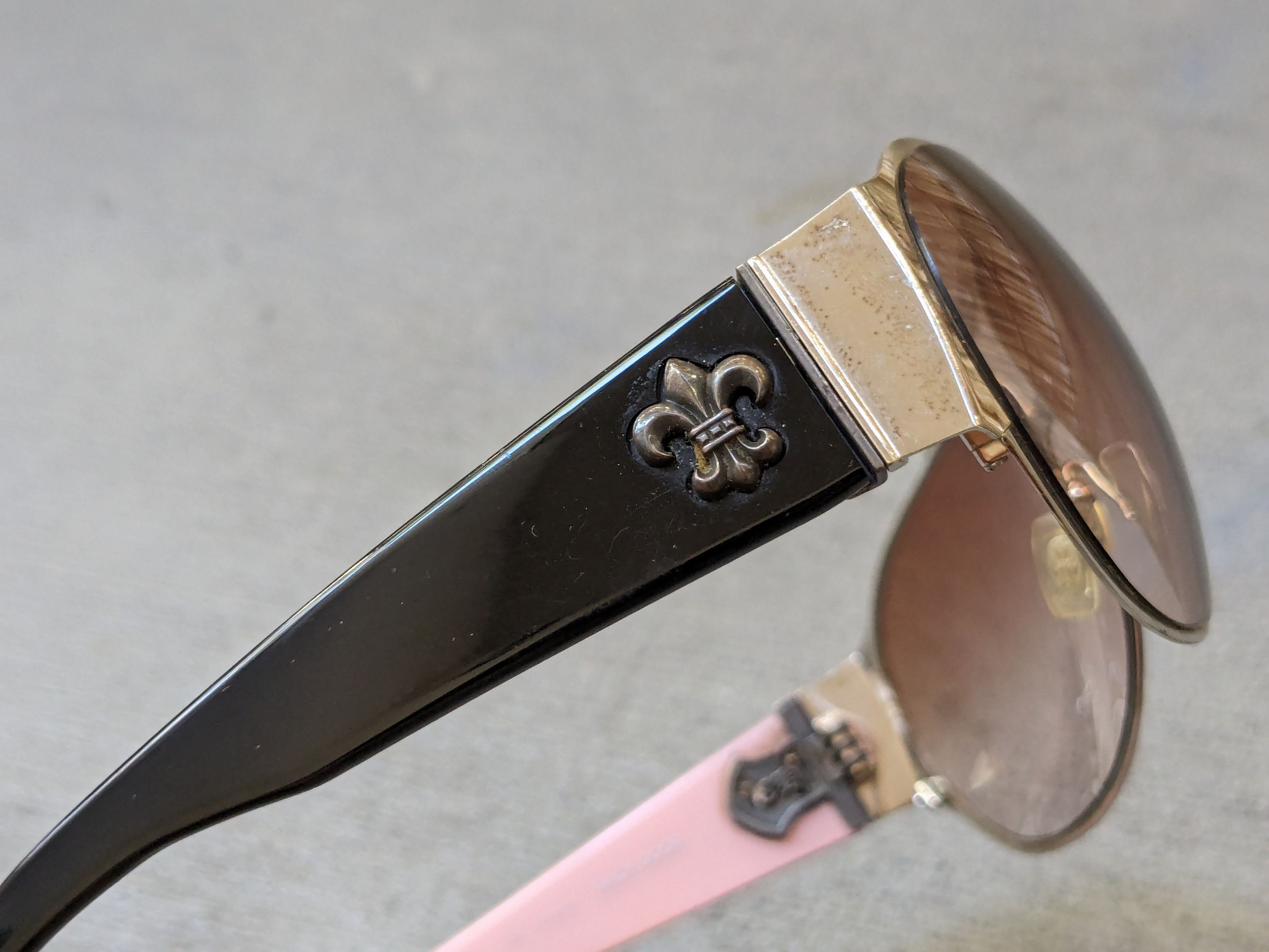 Chrome Hearts Chrome Hearts Backdoor Sunglasses Pink Brown Oval Oversized Size ONE SIZE - 9 Thumbnail