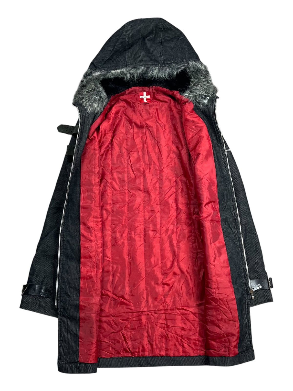 20471120 2000s No Future - Fur Hoodie Vkei Style Jacket Size US M / EU 48-50 / 2 - 2 Thumbnail