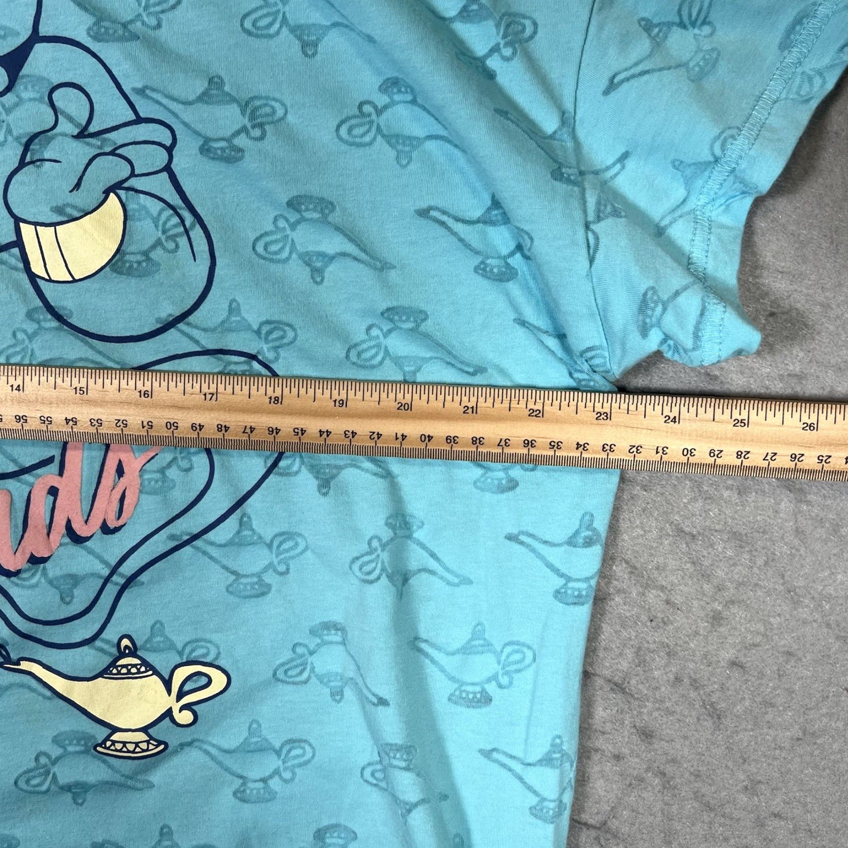 Disney VINTAGE A1 Disney Aladdin Genie Wish For More Weekends Shirt Womens 2XL Blue Size XXL / US 16-18 / IT 52-54 - 2 Thumbnail