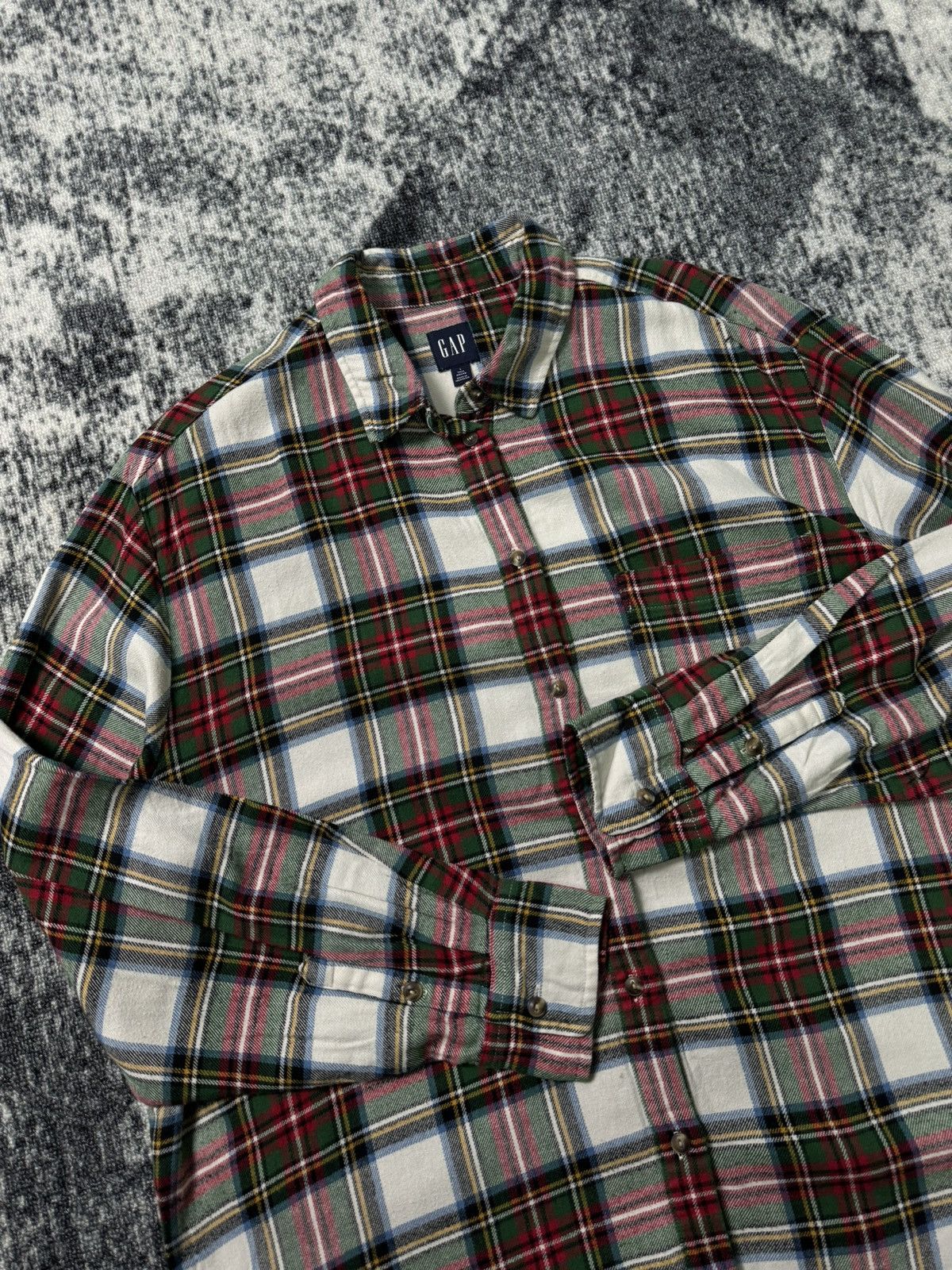 Gap Vintage Gap Flannel Shirt Button Ups Tall Grand Oversize Size US L / EU 52-54 / 3 - 5 Thumbnail