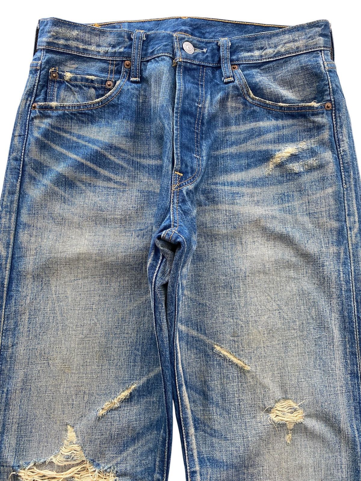 Levi's Levi’s Mud Wash Distressed Style Straight Leg Jeans Size US 30 / EU 46 - 2 Thumbnail