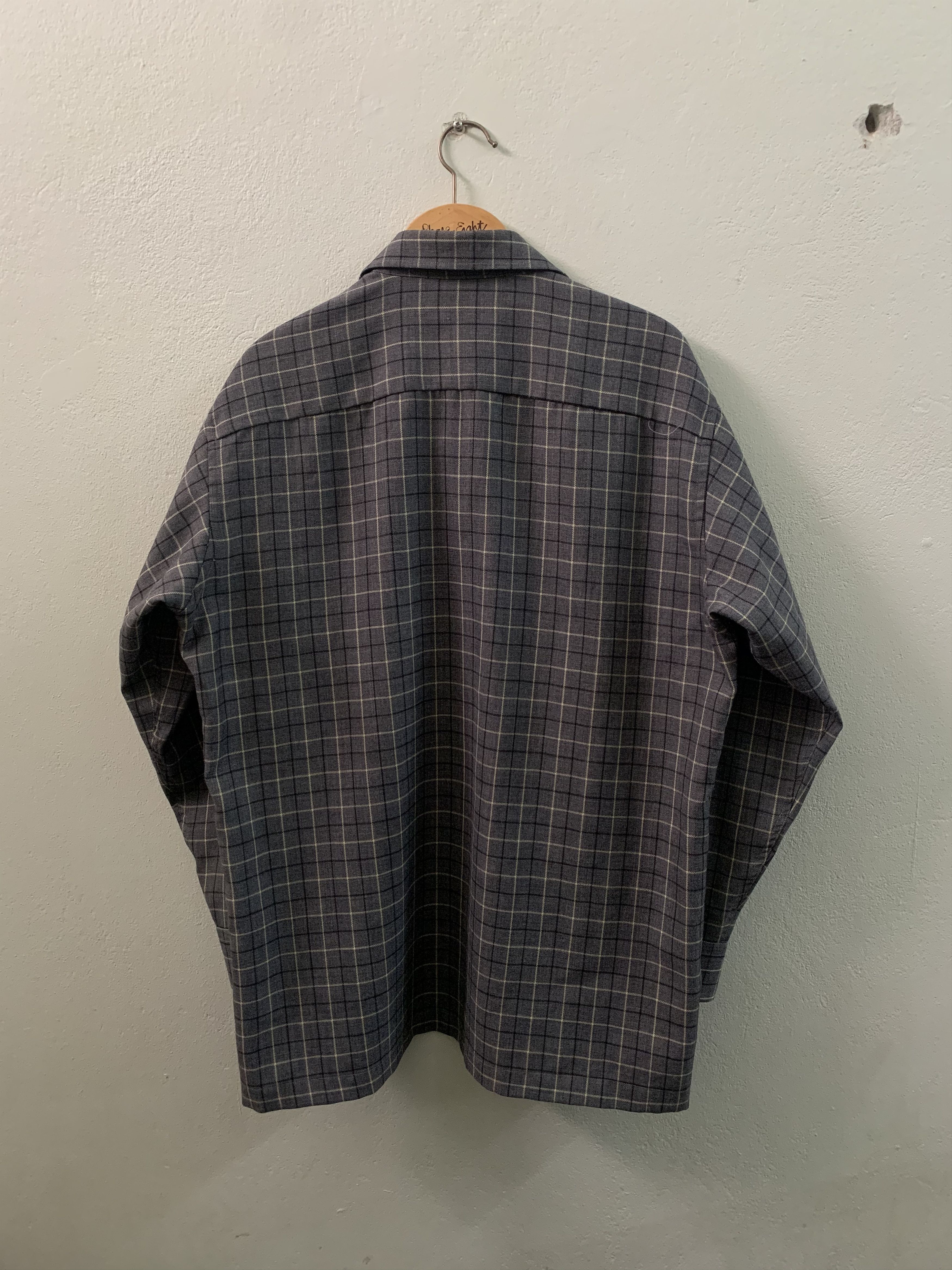 Saint Laurent Paris 🪡Saint Laurent Shadow Plaid Flannel Shirt.✨ Size 46S - 7 Thumbnail