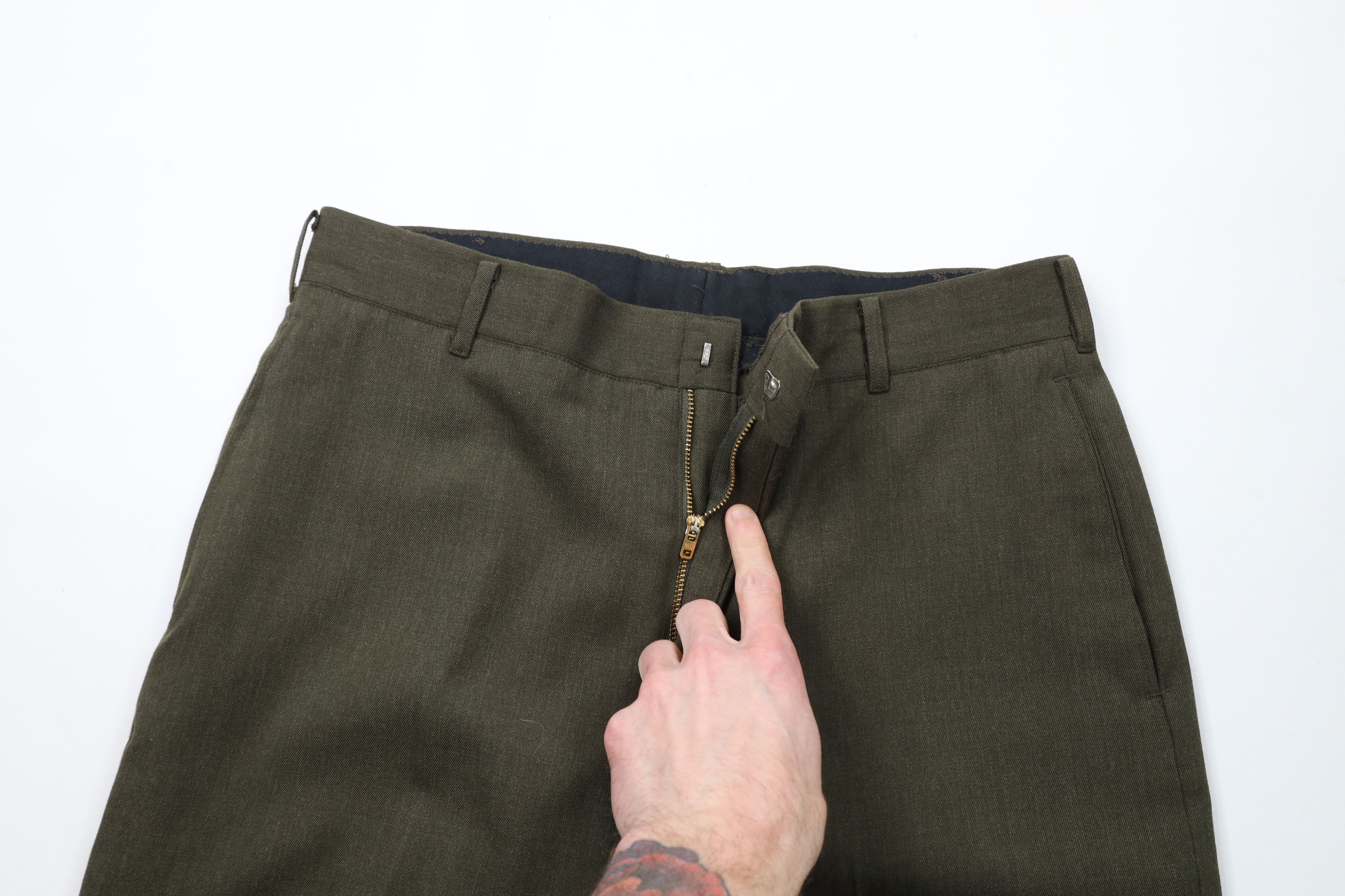 Vintage Vintage 90s Military Wide Leg Marine Corp Trousers Pants USA Size US 32 / EU 48 - 6 Thumbnail