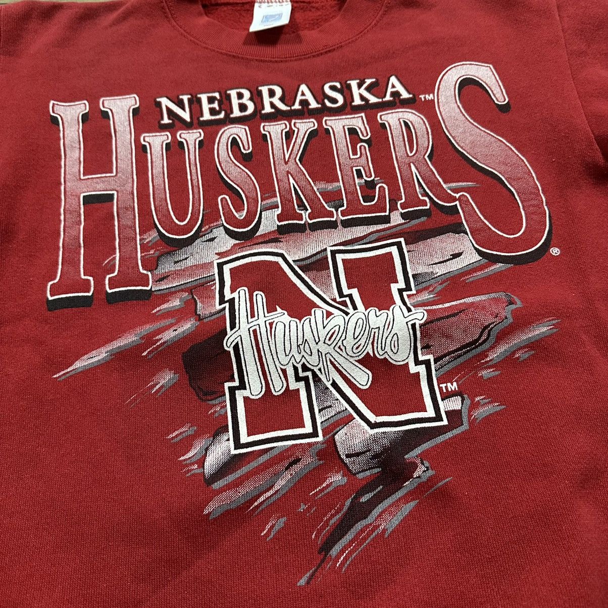 Logo 7 Vintage 90s Logo 7 Nebraska Huskers Spell Out Crewneck Size US S / EU 44-46 / 1 - 5 Thumbnail