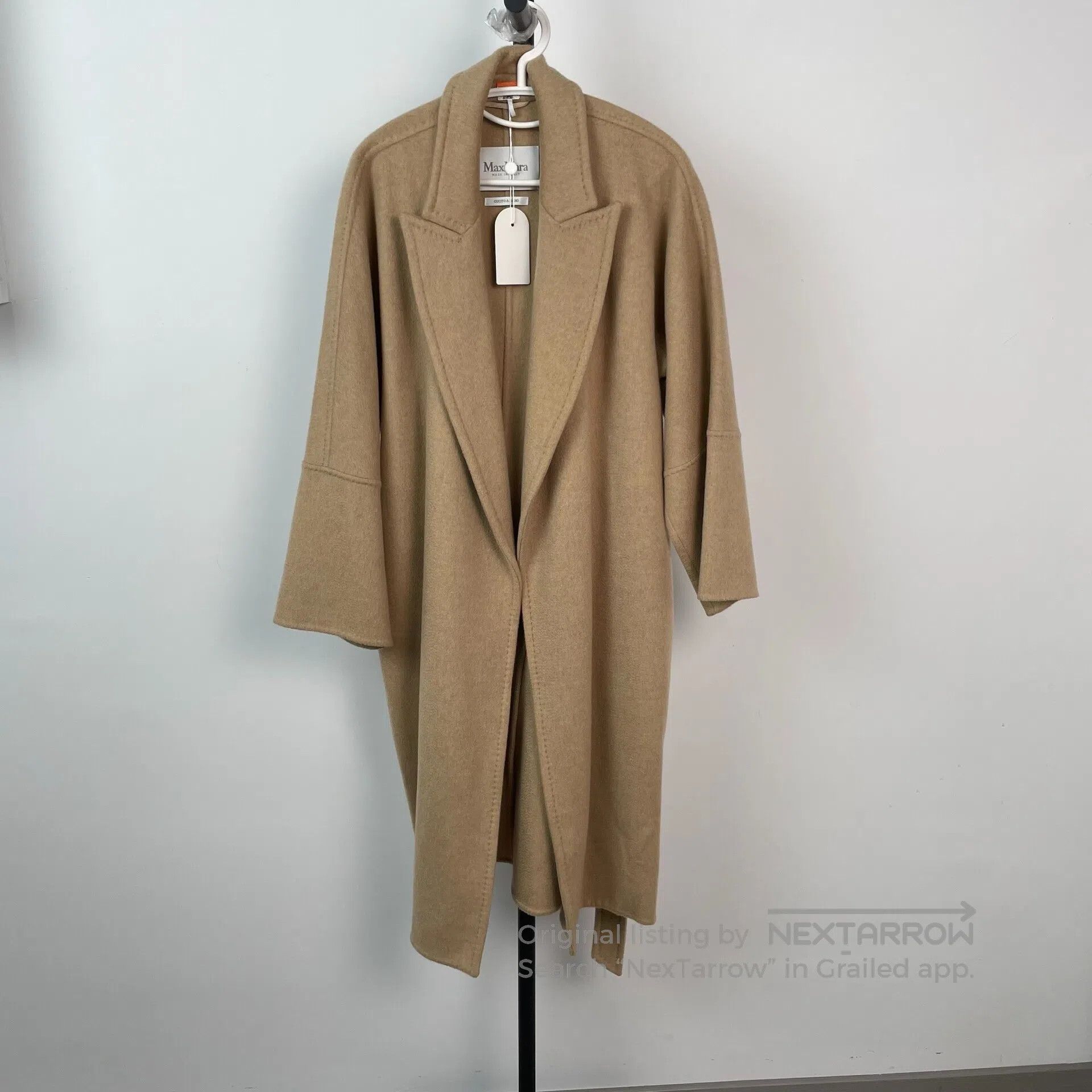 Max Mara Wool Alpaca with Belt 36 MAX MARA ATELIER Double breasted coat in cashmere and alpaca  main image 2