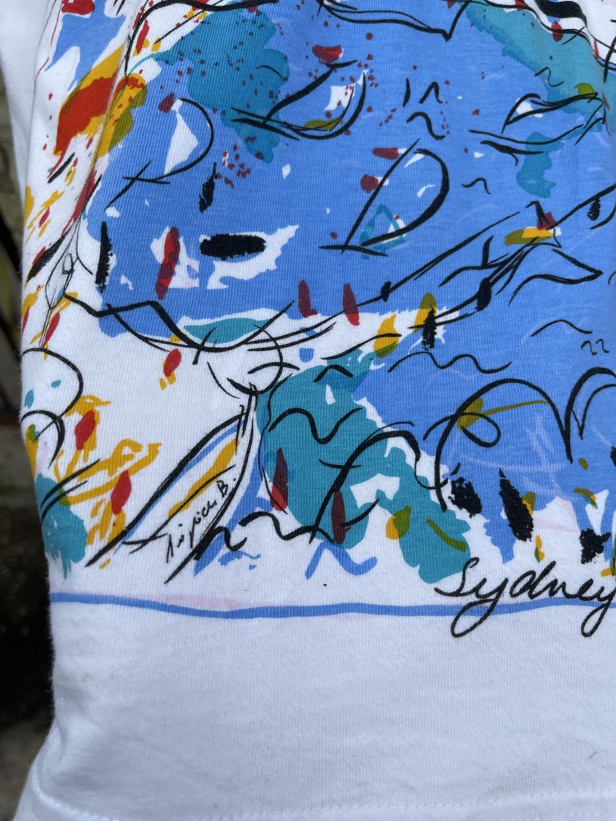 Vintage Last Drop🔥Rare🔥Vintage Australia Sydney Harbous Arts T-Shirt Size US L / EU 52-54 / 3 - 3 Thumbnail