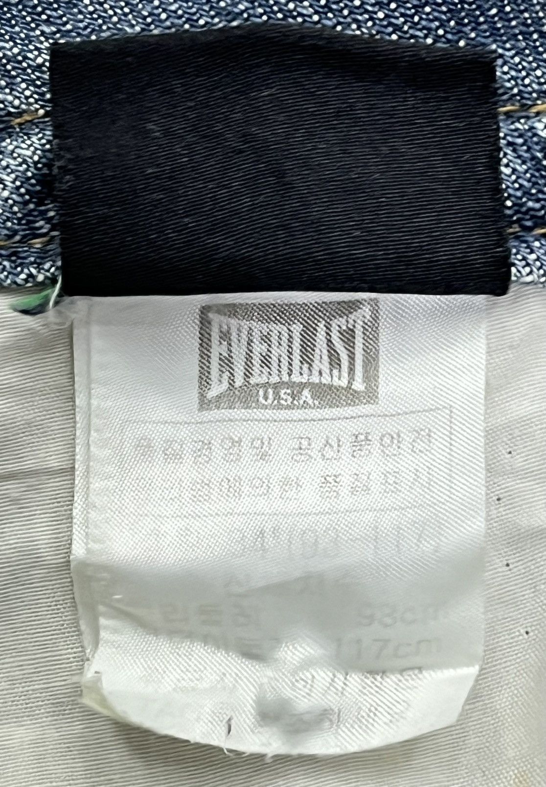 Everlast 🔥Vintage EVERLAST NEW YORK CITY FIGHTLAND Distressed Denim Size US 34 / EU 50 - 20 Thumbnail