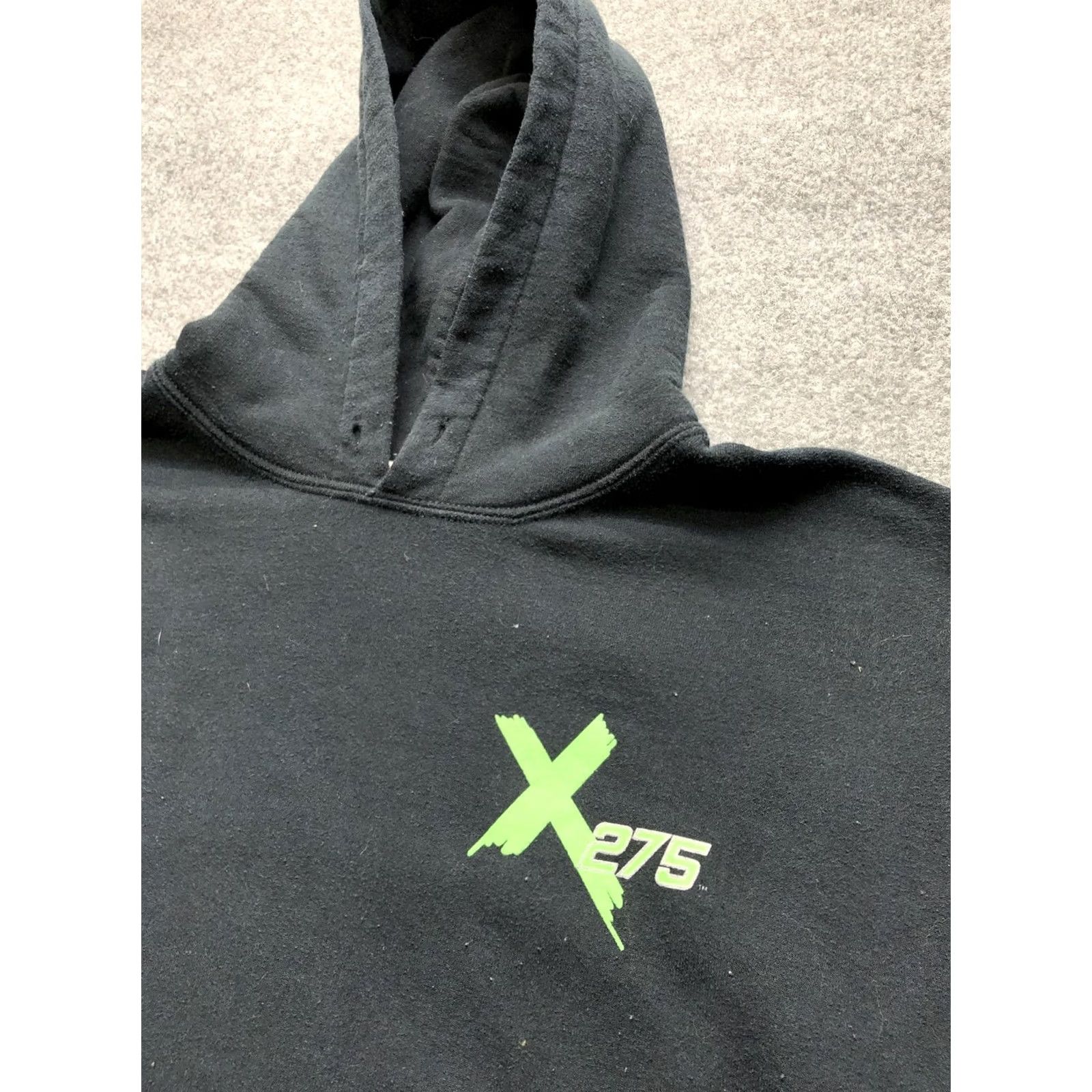 Gildan Y2K Skull Hoodie Mens Medium Black Pullover Fleece Sweatshirt Logo Size US M / EU 48-50 / 2 - 2 Thumbnail
