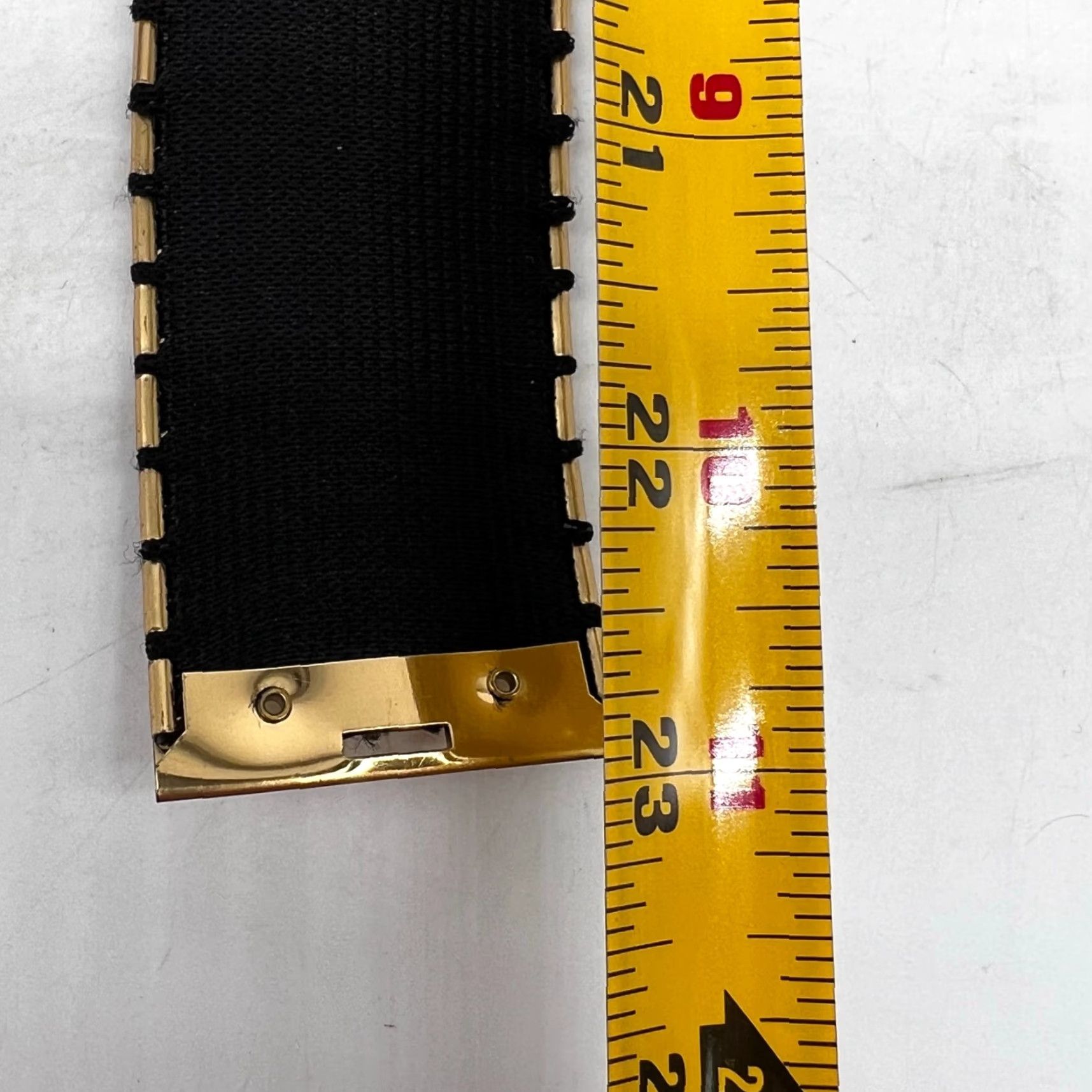 Vintage VINTAGE Reptile Design Belt Women 70s Belt SZ 23" Gold 2" Adjustable University Style Fashion Belt Womens Size ONE SIZE - 6 Thumbnail