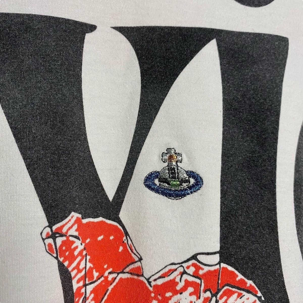 Vivienne Westwood Vivienne Westwood Rose Spell Out Ringer Tshirt Size US S / EU 44-46 / 1 - 4 Thumbnail