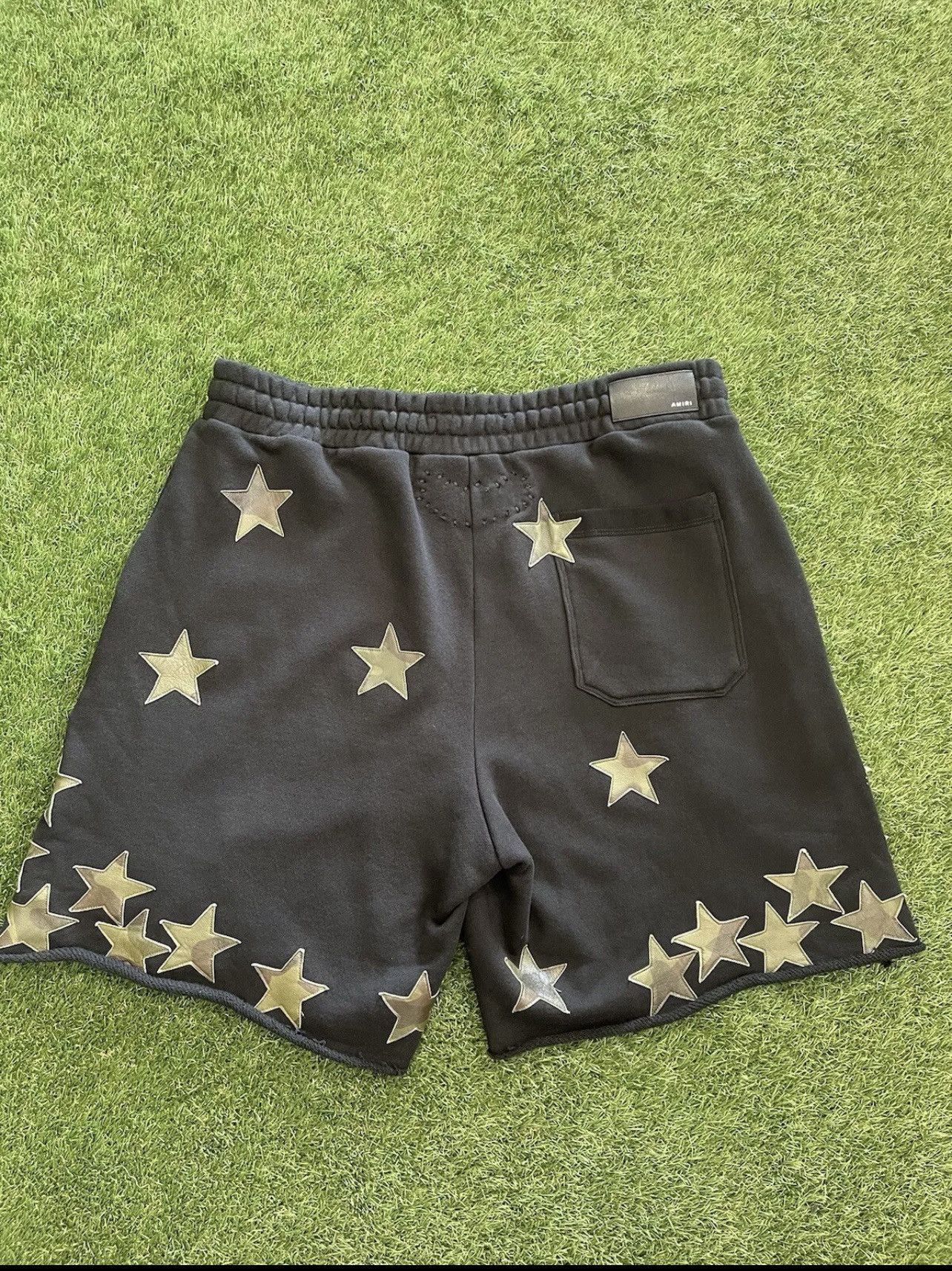 Amiri Size XXL - Amiri Chemist Black Camo Leather Patch Star Short Size US 40 / EU 56 - 6 Thumbnail