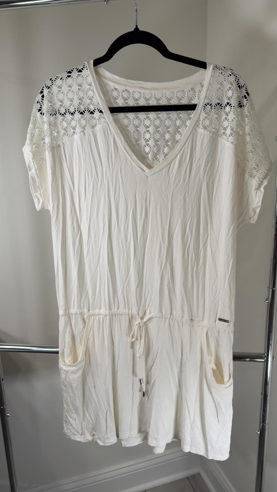 Calvin Klein Calvin Klein Lightweight Lace-Trim Dress Size ONE SIZE - 1 Thumbnail