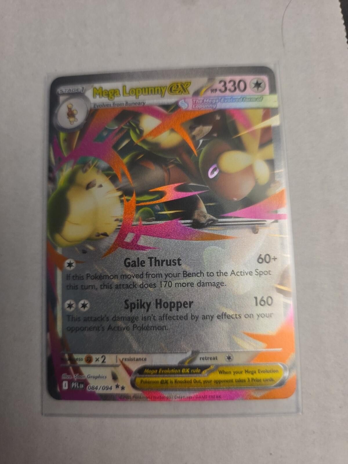 Other Mega Lopunny ex 084/094 Me02: Phantasmal Flames Holo Size ONE SIZE - 1 Thumbnail