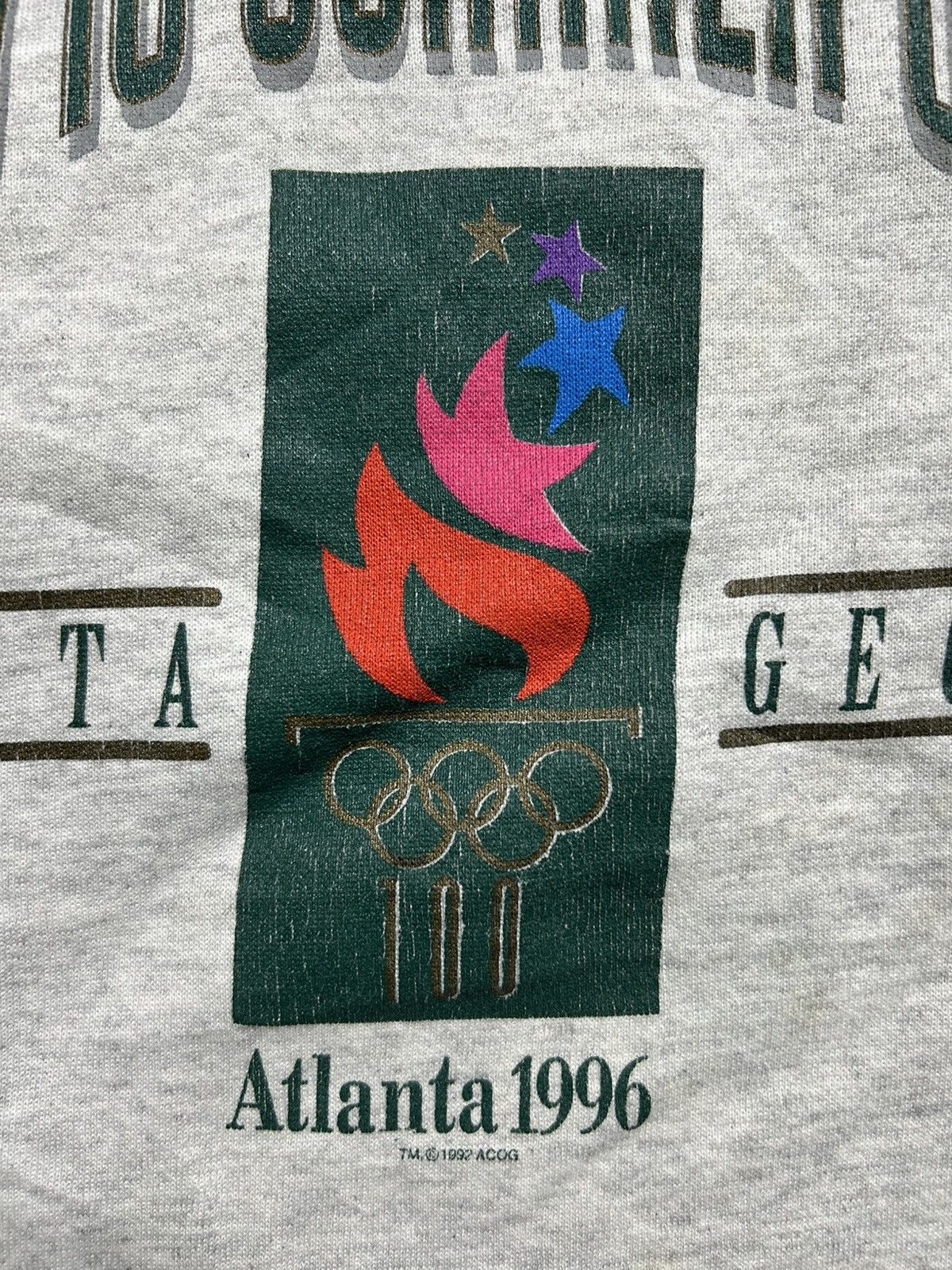 Vintage Vintage 90s Olympics Crewneck Dated 1992 1996 Made in USA Size US L / EU 52-54 / 3 - 3 Thumbnail