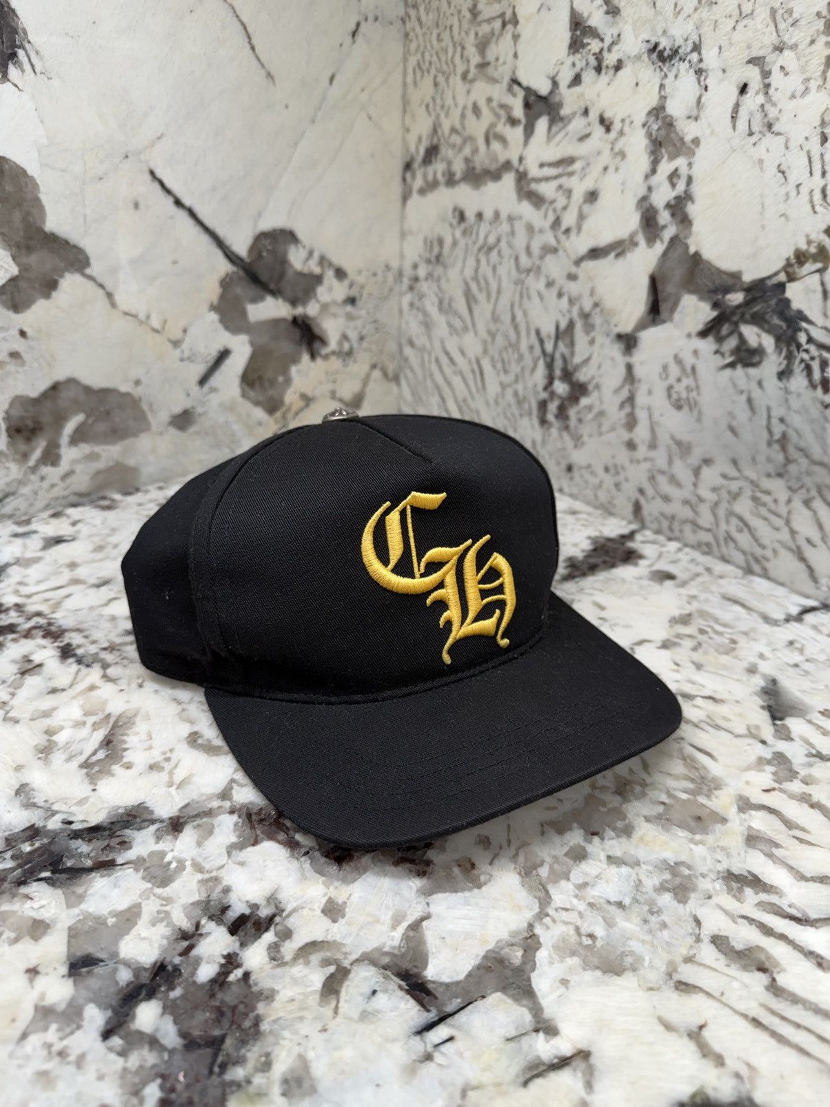 Chrome Hearts Chrome Hearts CH Patch Hat Black Yellow Baseball Cap Size ONE SIZE - 3 Thumbnail