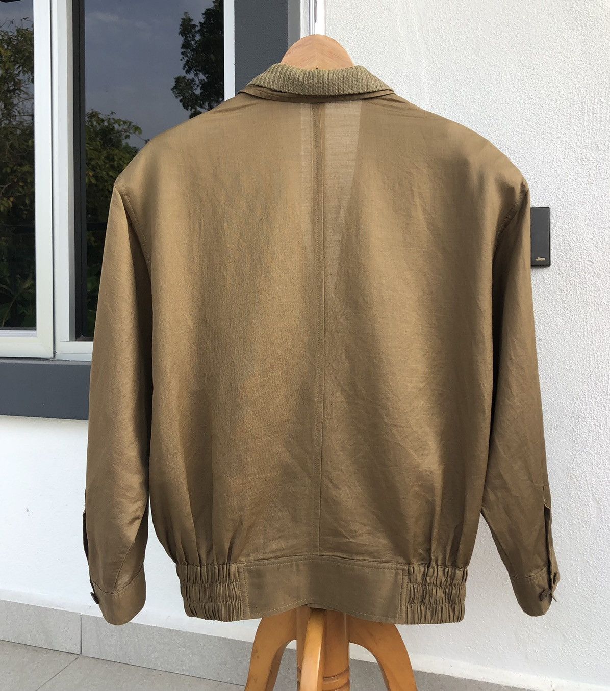 Balenciaga Vintage 90s Balenciaga Sport Linen Double Breasted Jacket Size US M / EU 48-50 / 2 - 5 Thumbnail