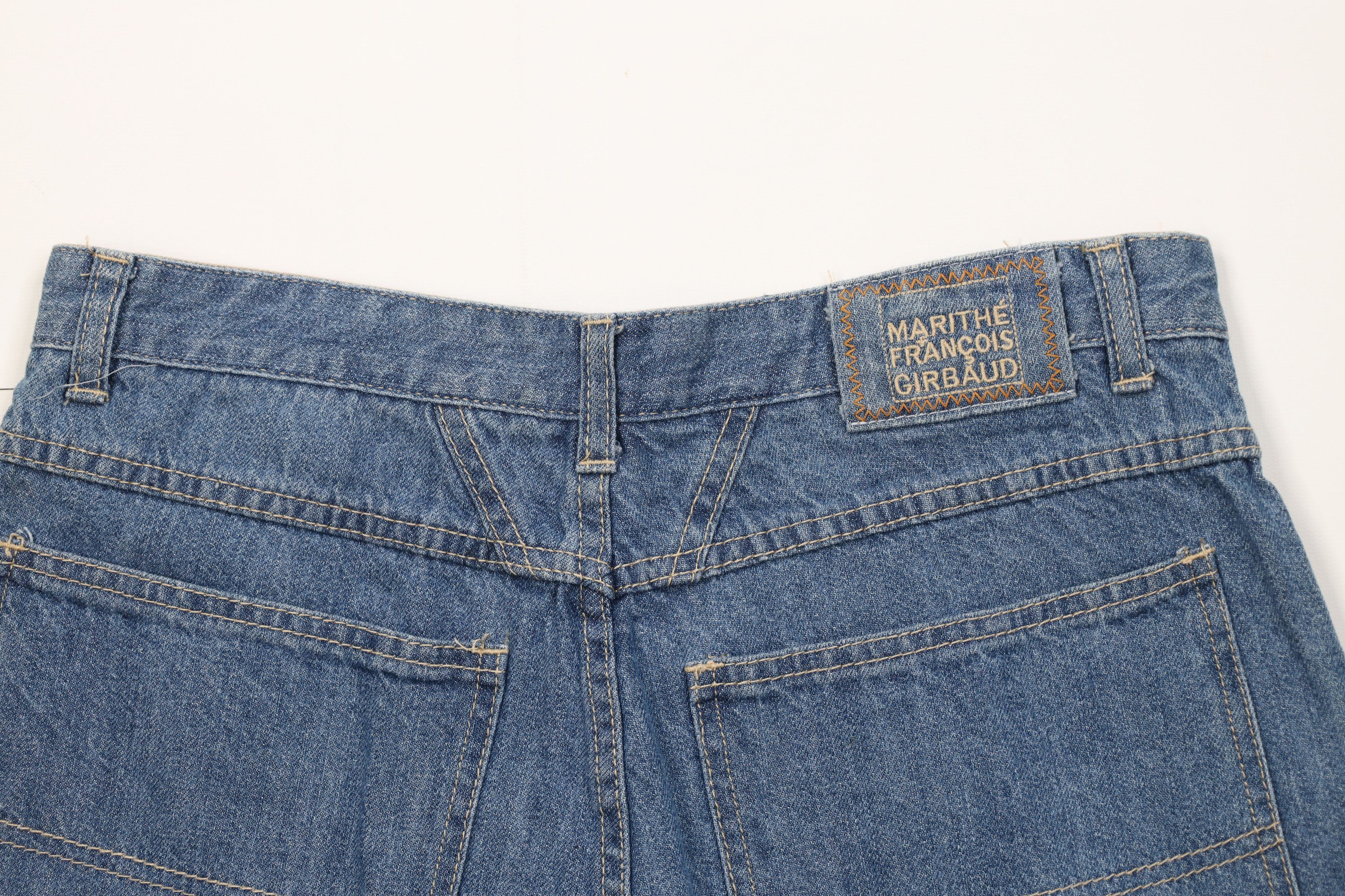 Marithe + Francois Girbaud Deadstock Vintage 90s Marithe Francois Girbaud Denim Shorts Size US 31 - 8 Thumbnail