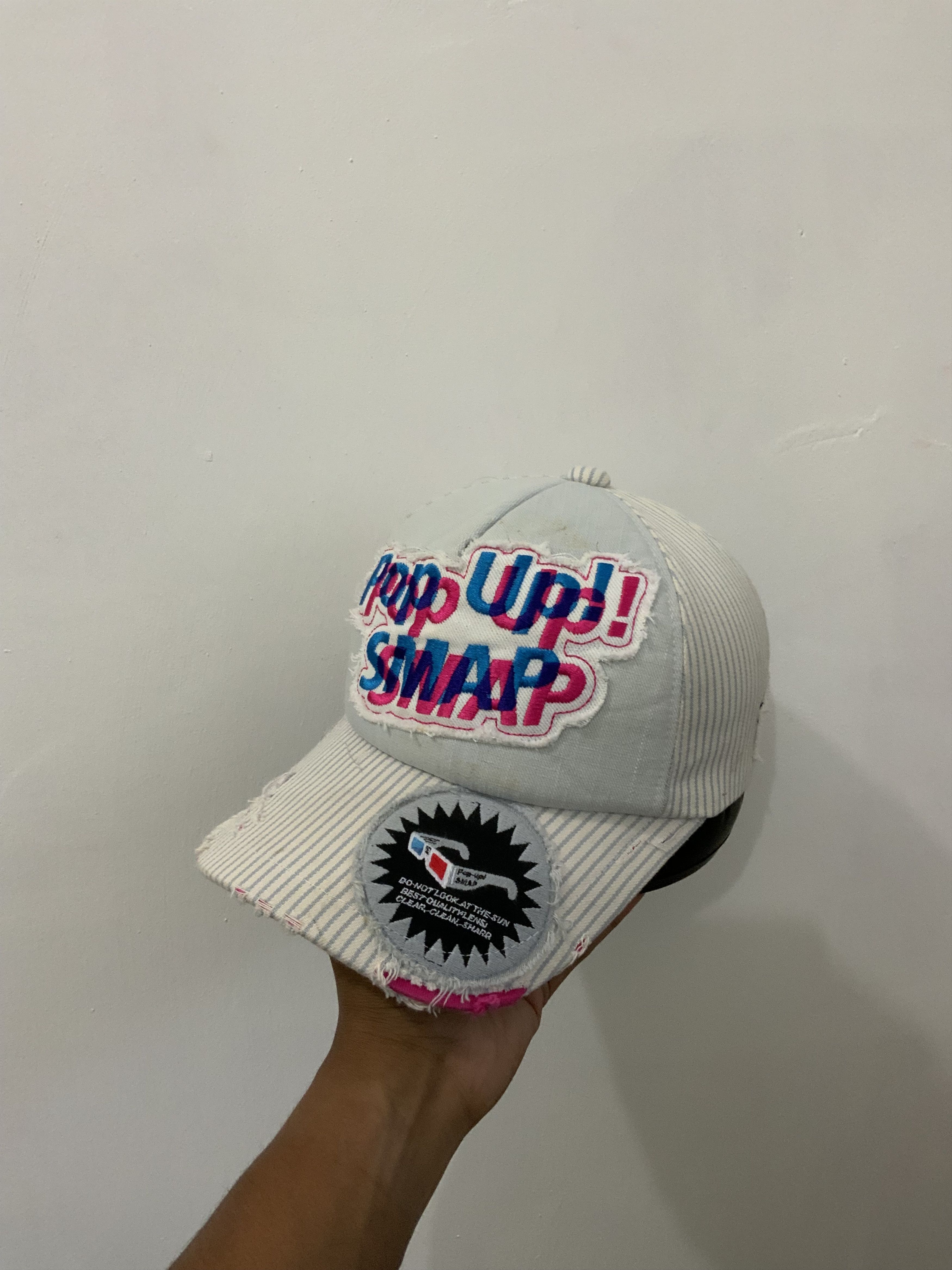 If Six Was Nine Pop Up Smap Distressed Style Hickory Hat Size ONE SIZE - 2 Thumbnail
