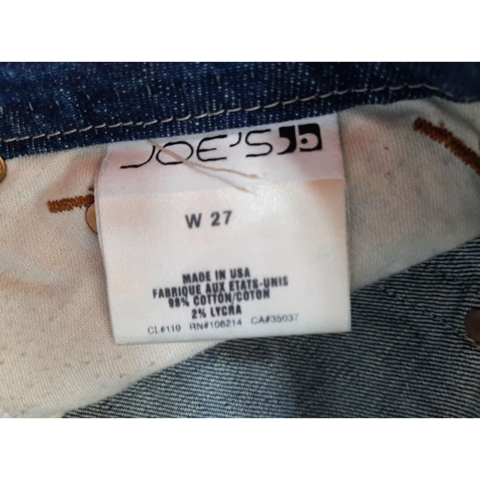 Vintage **Joe's Jeans Mens Blue Denim Size 30** User: Joe's Jeans Mens Blue Denim Size 30 Size US 30 / EU 46 - 5 Thumbnail