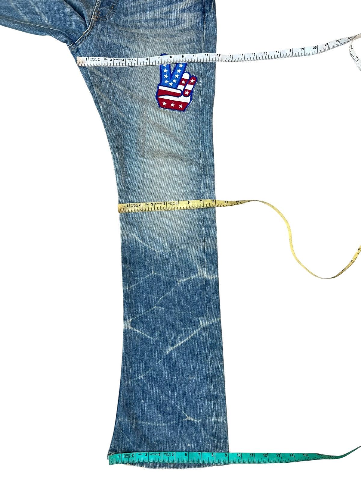 JACKROSE Jackrose Japan Mud Denim Patches Bootcut Jeans Flare Size US 33 - 5 Thumbnail