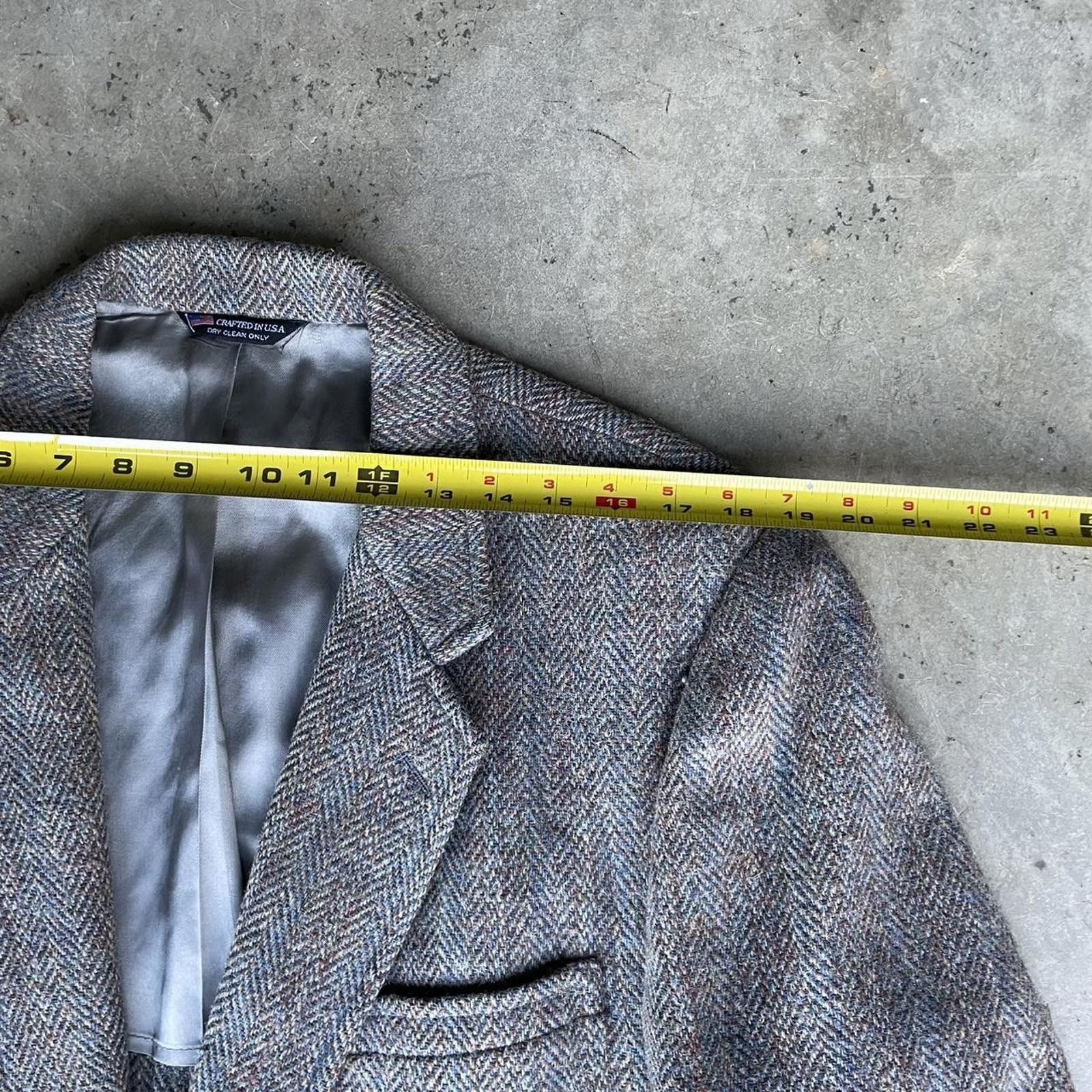 Harris Tweed Harris Tweed Men's Wool Blazer Jacket Size 42R - 8 Thumbnail