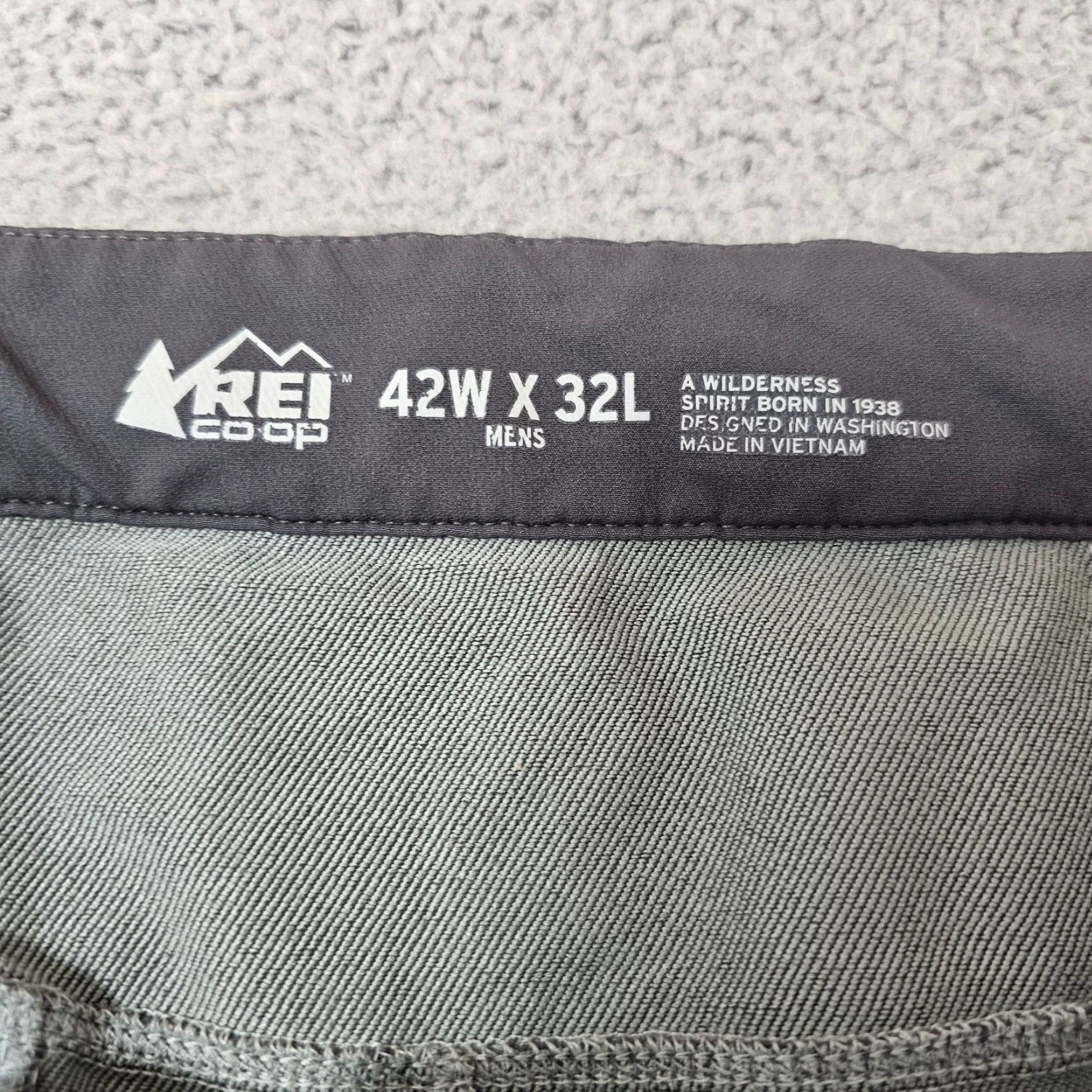 Vintage REI Co-op Activator Pants Mens 42x30 Nylon Polyester Spandex Straight Belted Cargo Slim Fit Gray No N/A Size US 42 / EU 58 - 3 Thumbnail